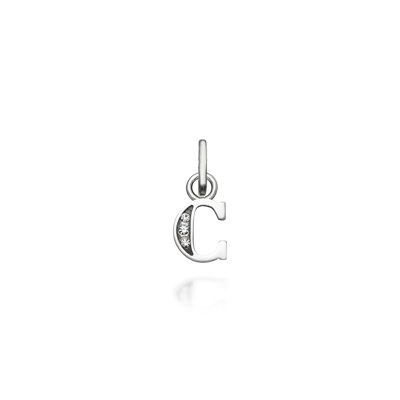 Mini Charm &laquo; C &raquo; Cristaux