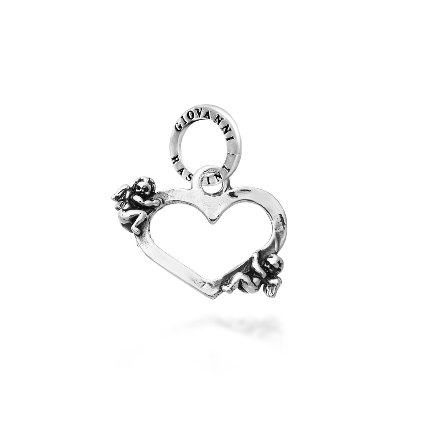 Angels on Heart Charm