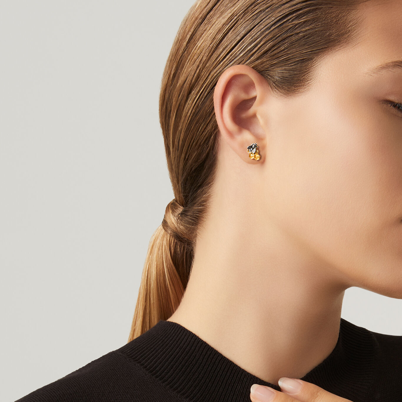 Boucles d'oreilles Ruche