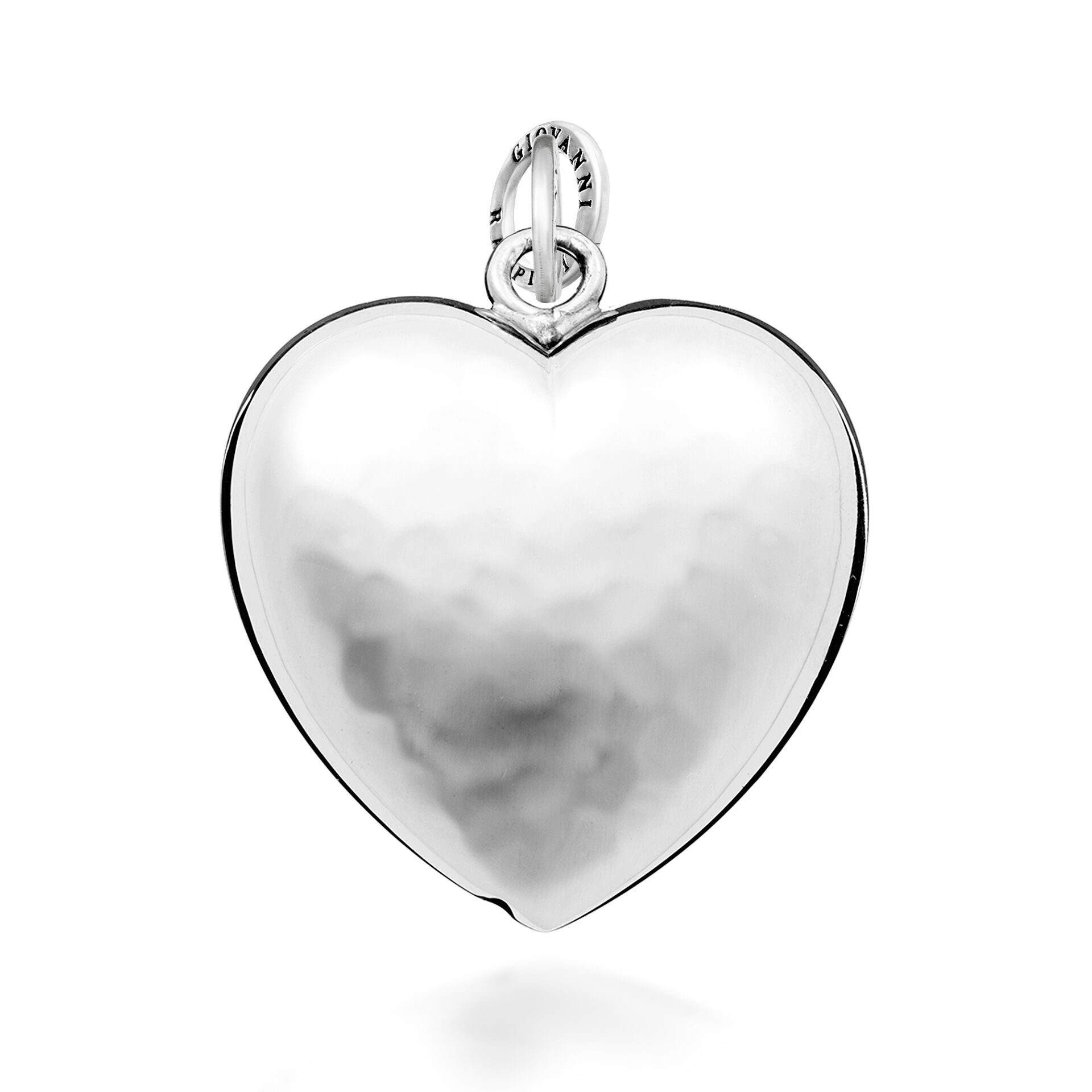Medium Hammered Heart Charm image number 0