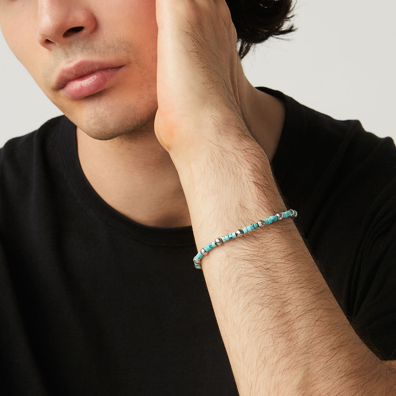 Howlite Tango Bracelet, Bracelet in Sterling Silver and howlite_image number 1_Giovanni Raspini