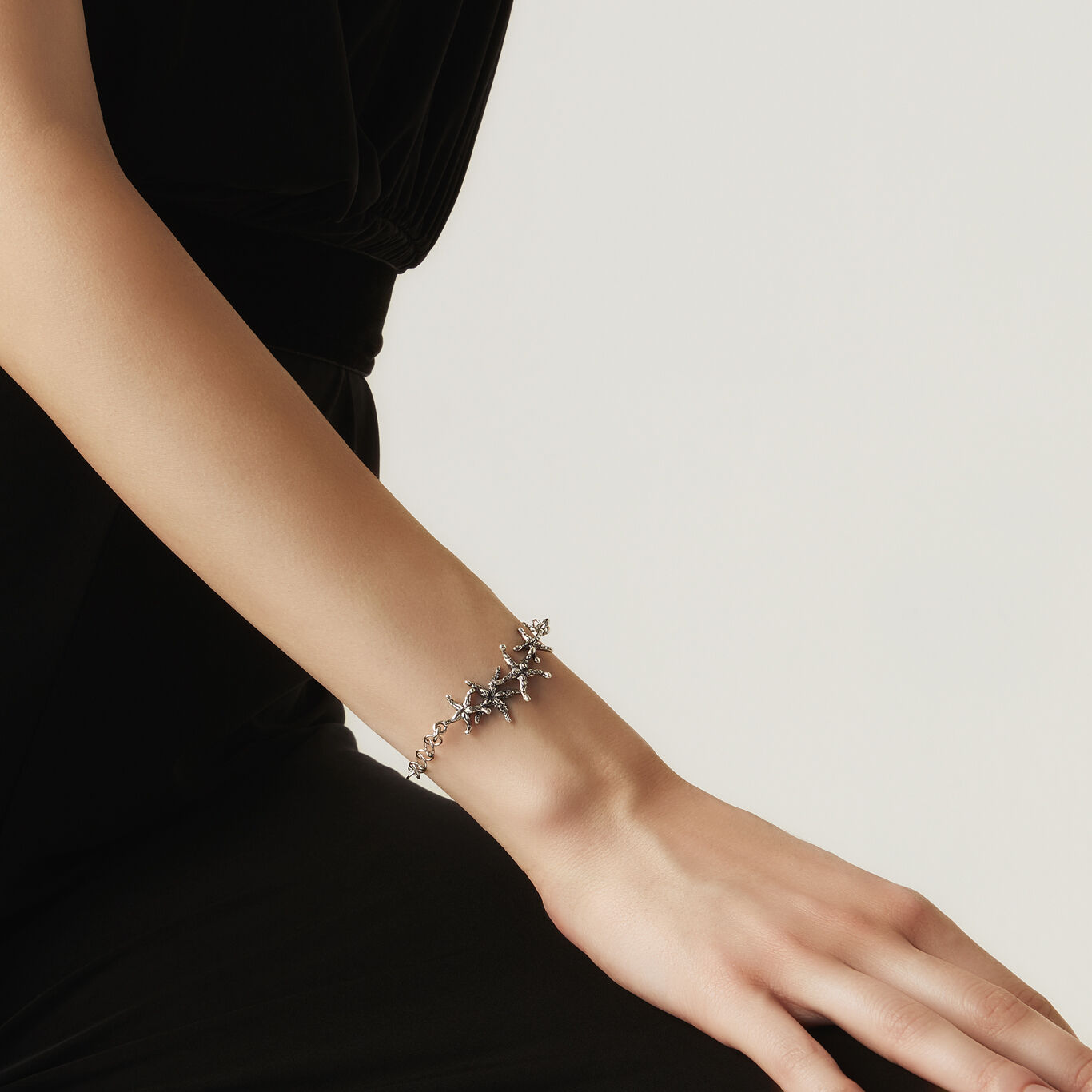 Starfish Swing Bracelet, Bracelet in Sterling Silver_image number 1_Giovanni Raspini