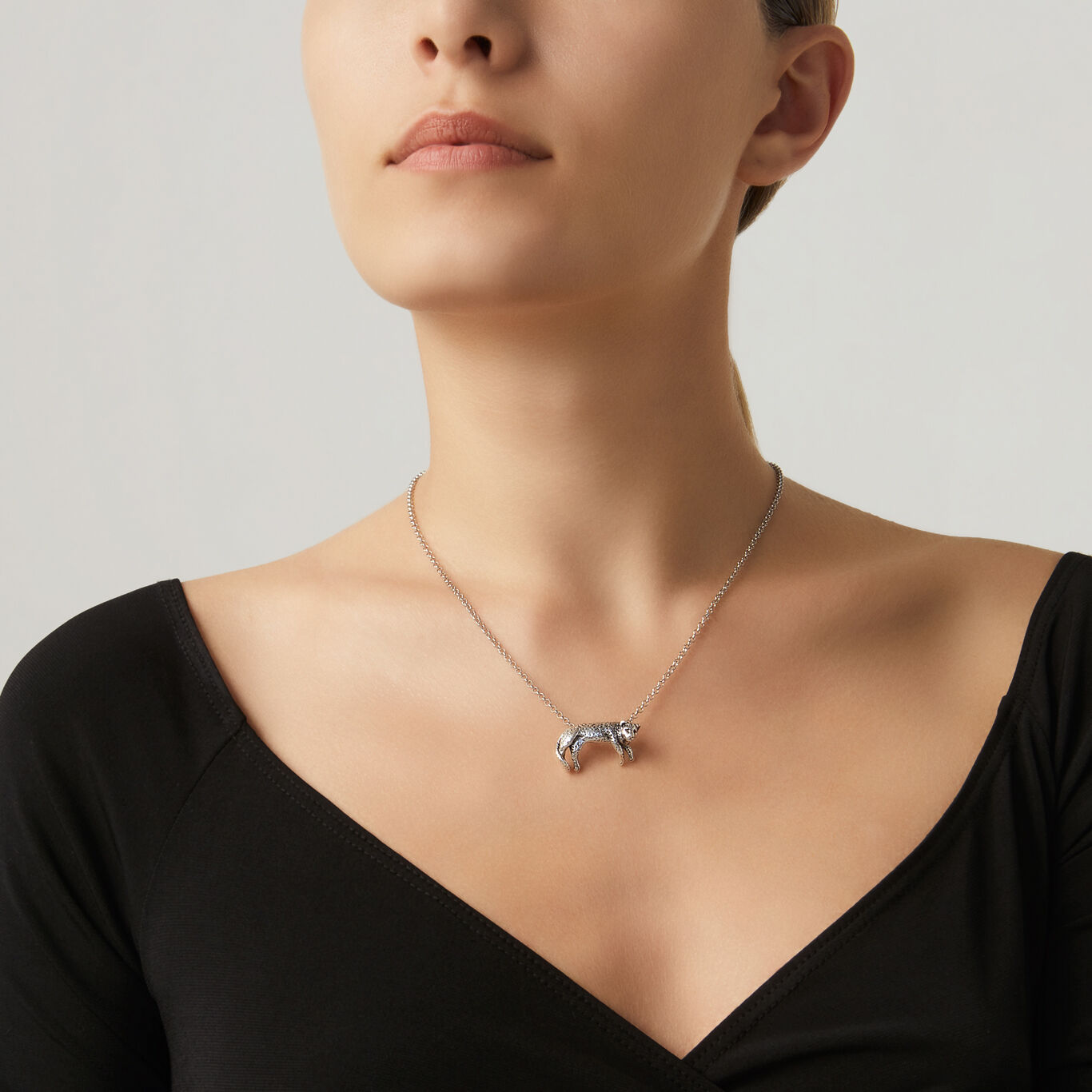 Collana alla moda in argento sterling 925 con clavicola
