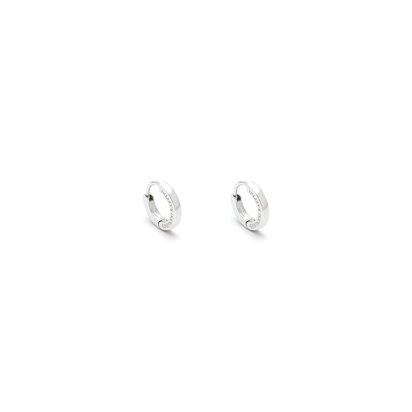 Huggie Small Earrings in Sterling Silver | Giovanni Raspini