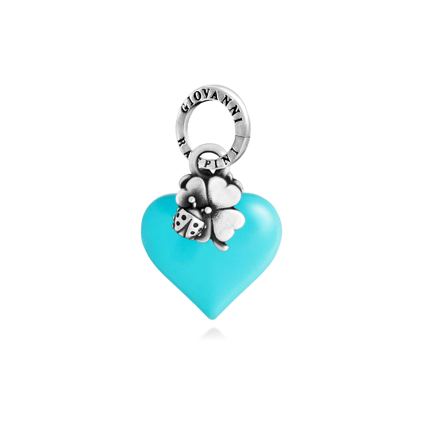 Lucky Light Blue Heart Charm