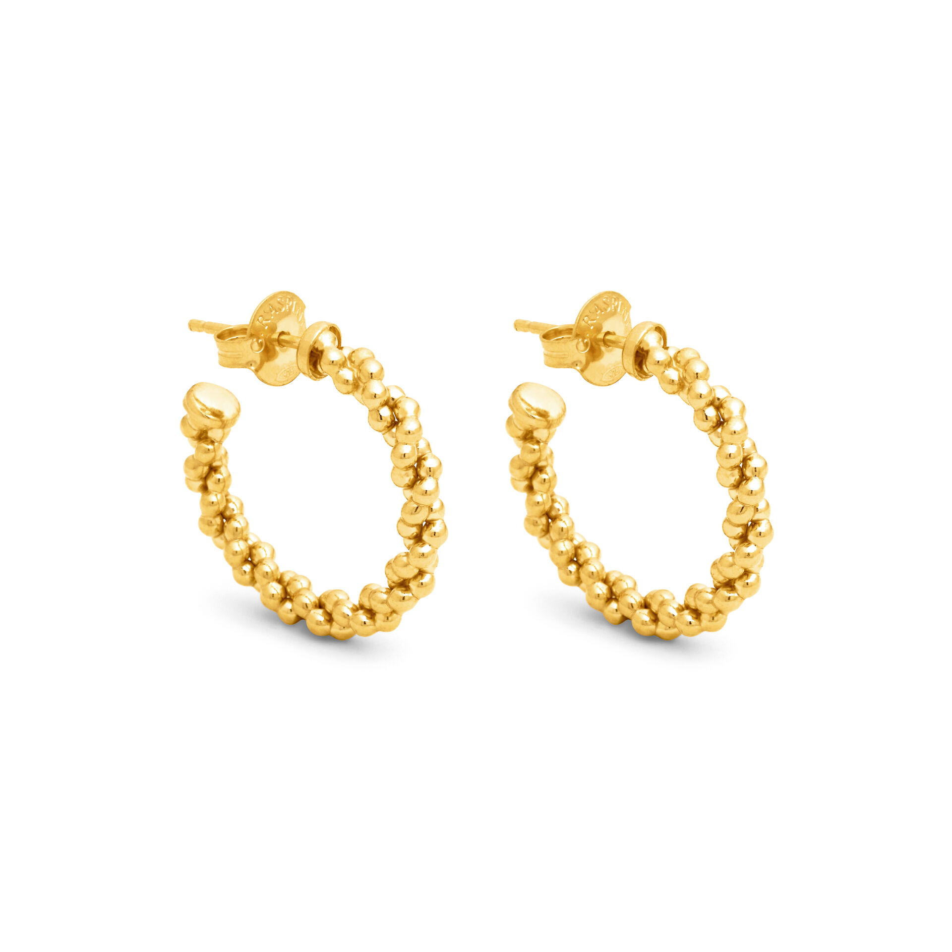 Wheat Chain Small Hoop Earrings image number 0