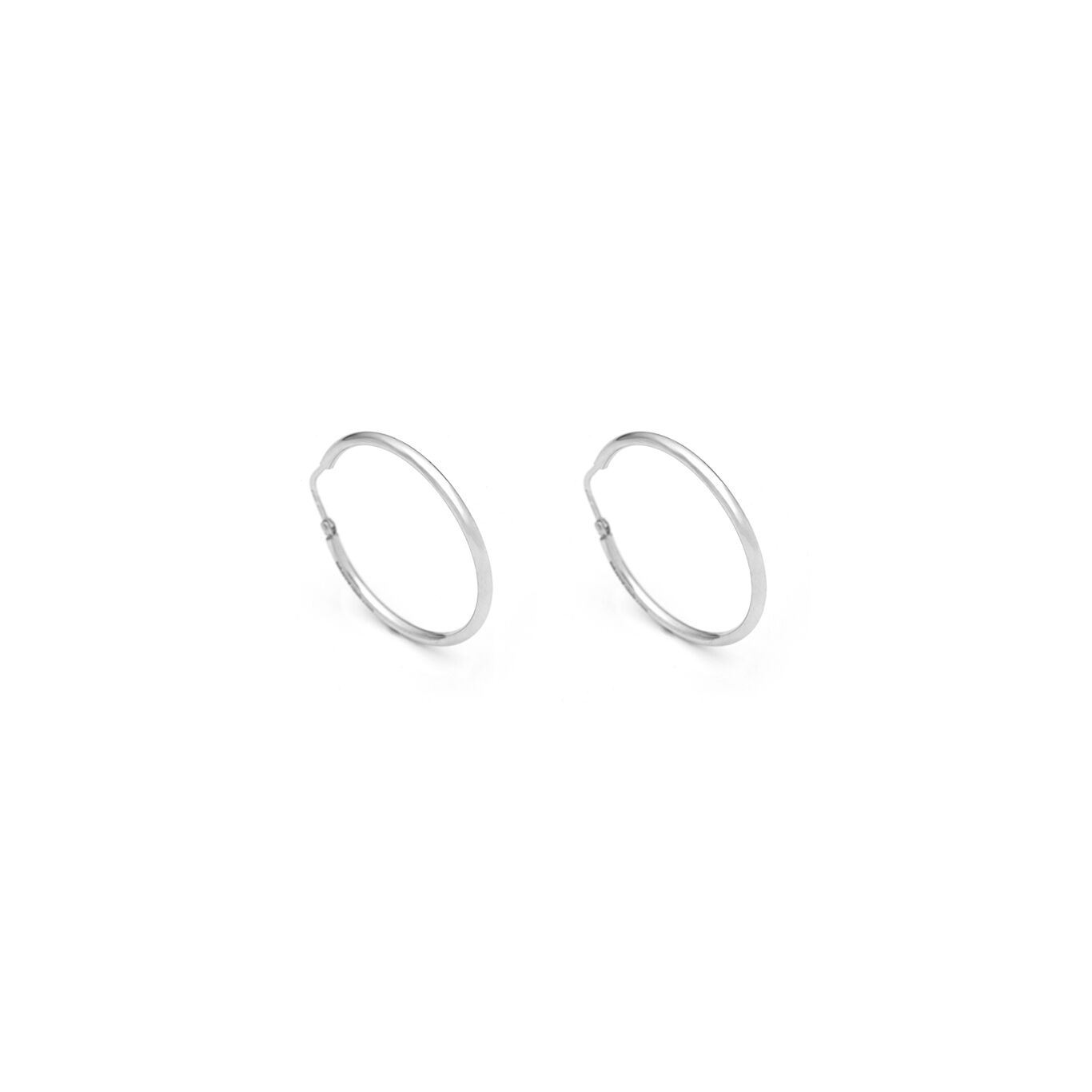 Essential Big Earrings, Hoop earrings in Sterling Silver_image number 0_Giovanni Raspini