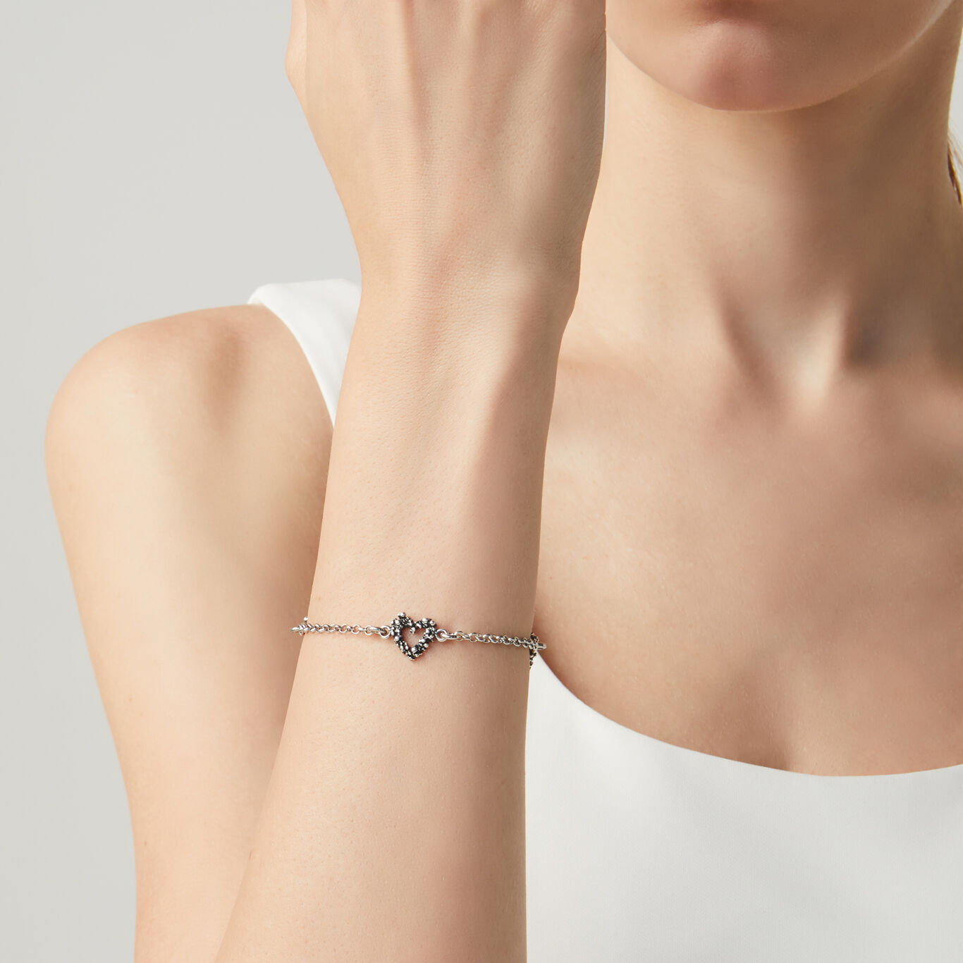 Hearts Mini Bracelet, Bracelet in Sterling Silver_image number 1_Giovanni Raspini