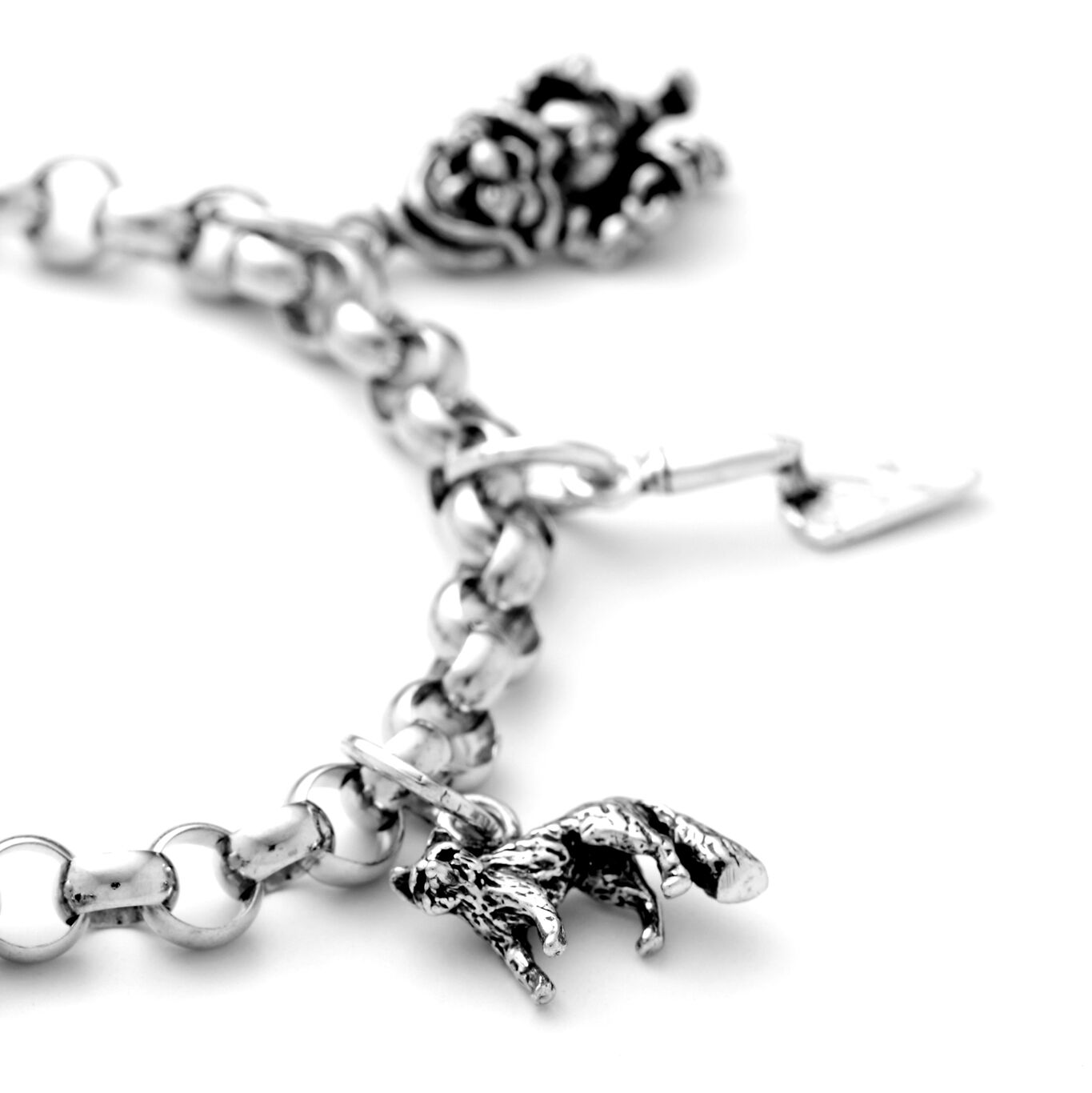 Fox Charm, Charm in Sterling Silver_image number 1_Giovanni Raspini