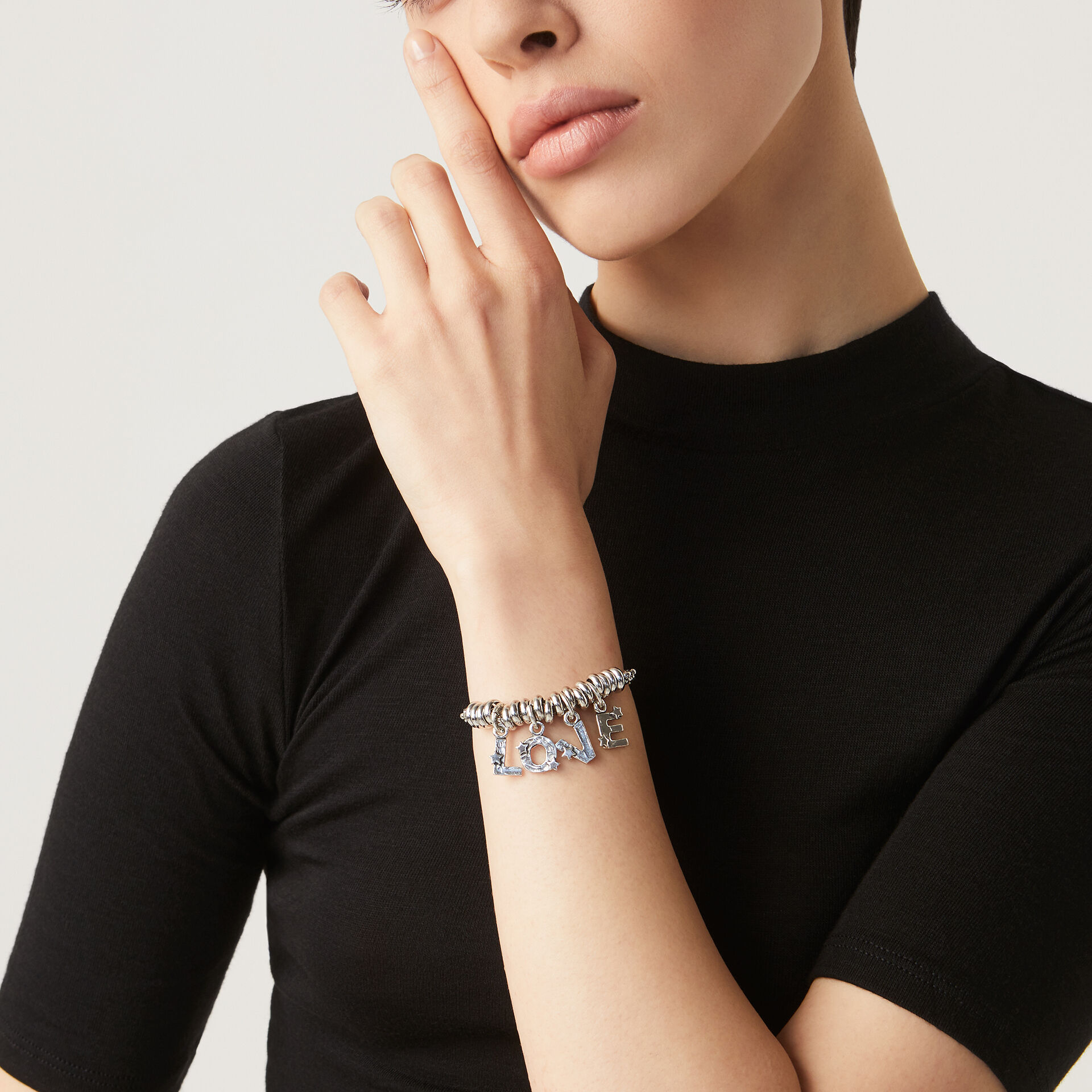 Bracciale Love Con Stelle image number 1