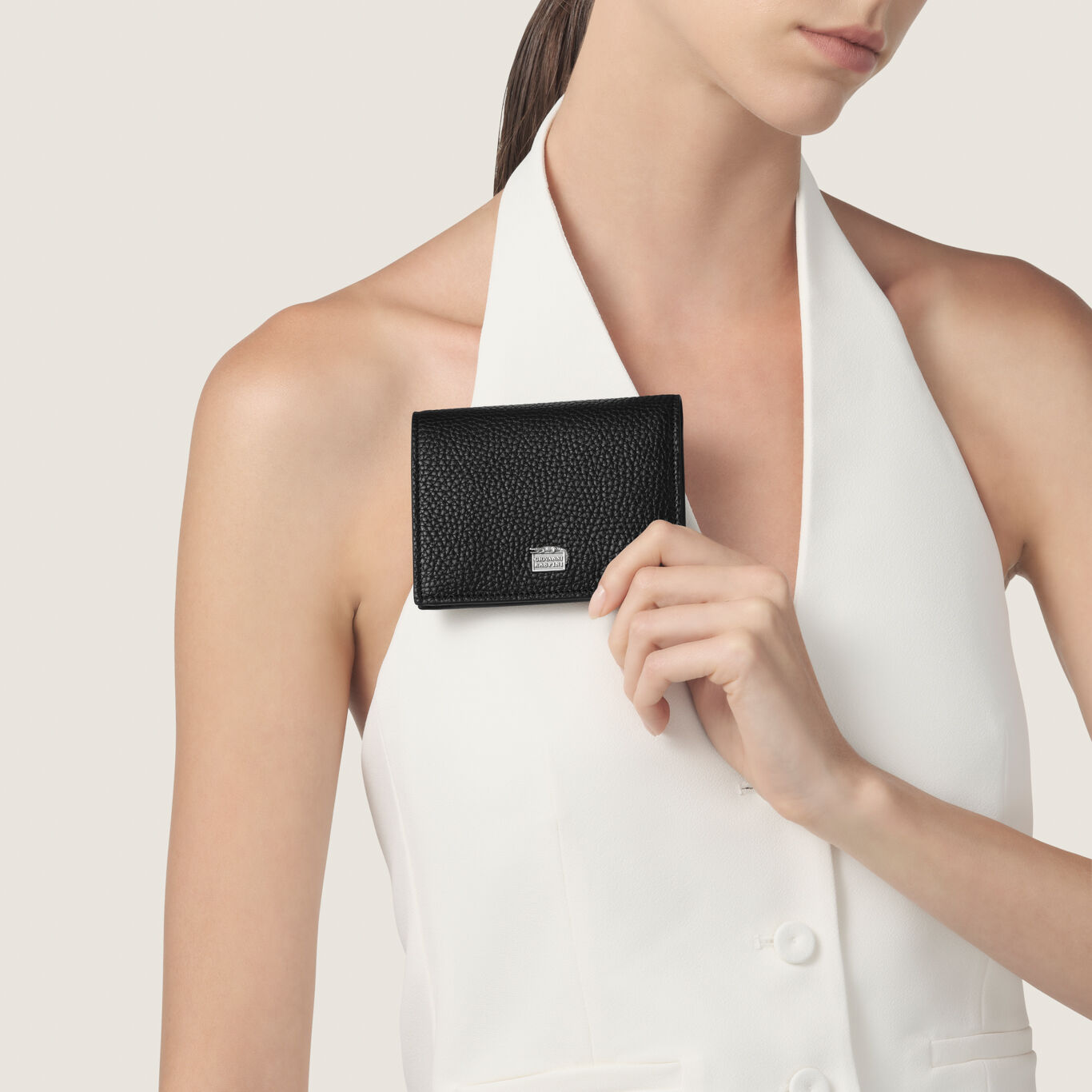 Embossed Leather Inside Pocket Wallet, Leather wallet with iconic sterling silver decoration_image number 6_Giovanni Raspini