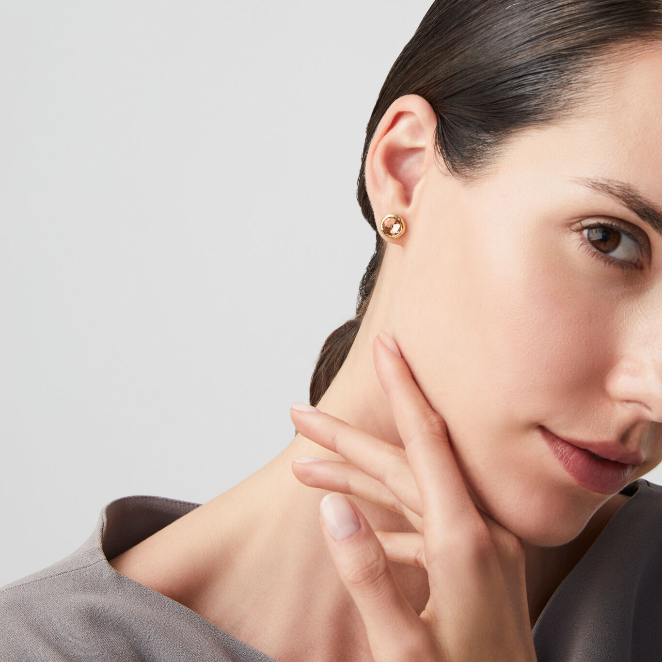 Orecchini Loop Cipria