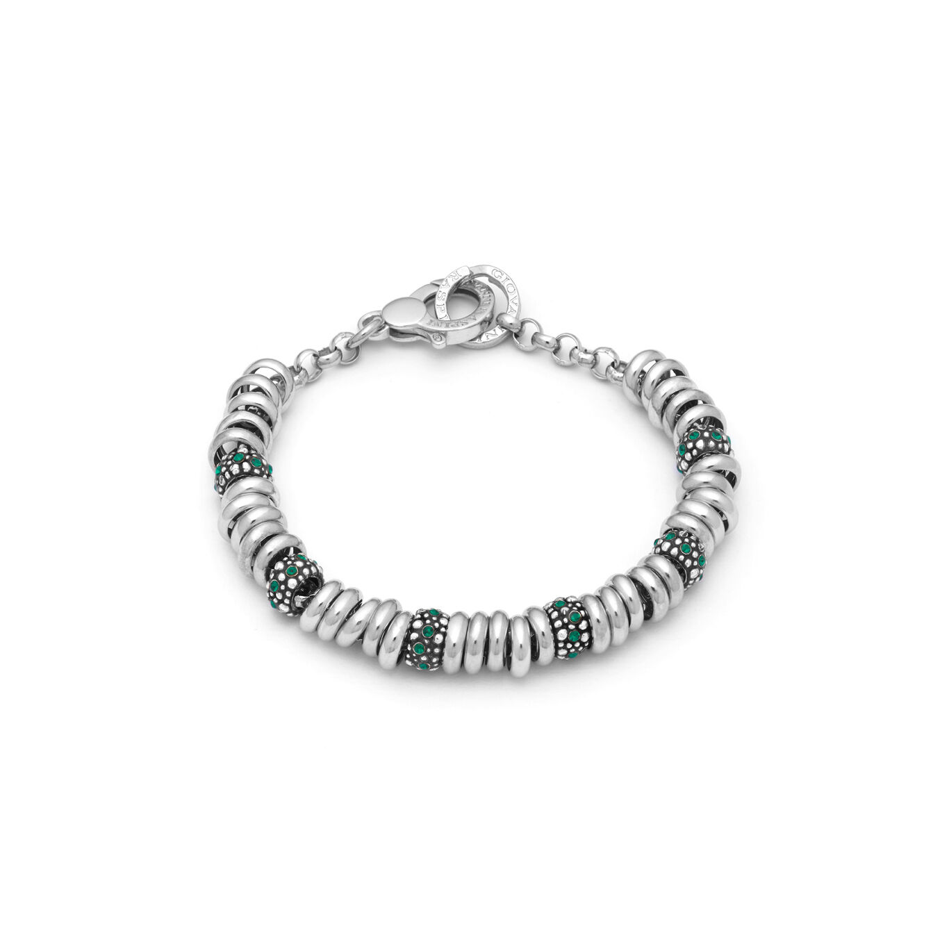 Green Crystal Bead Bracelet