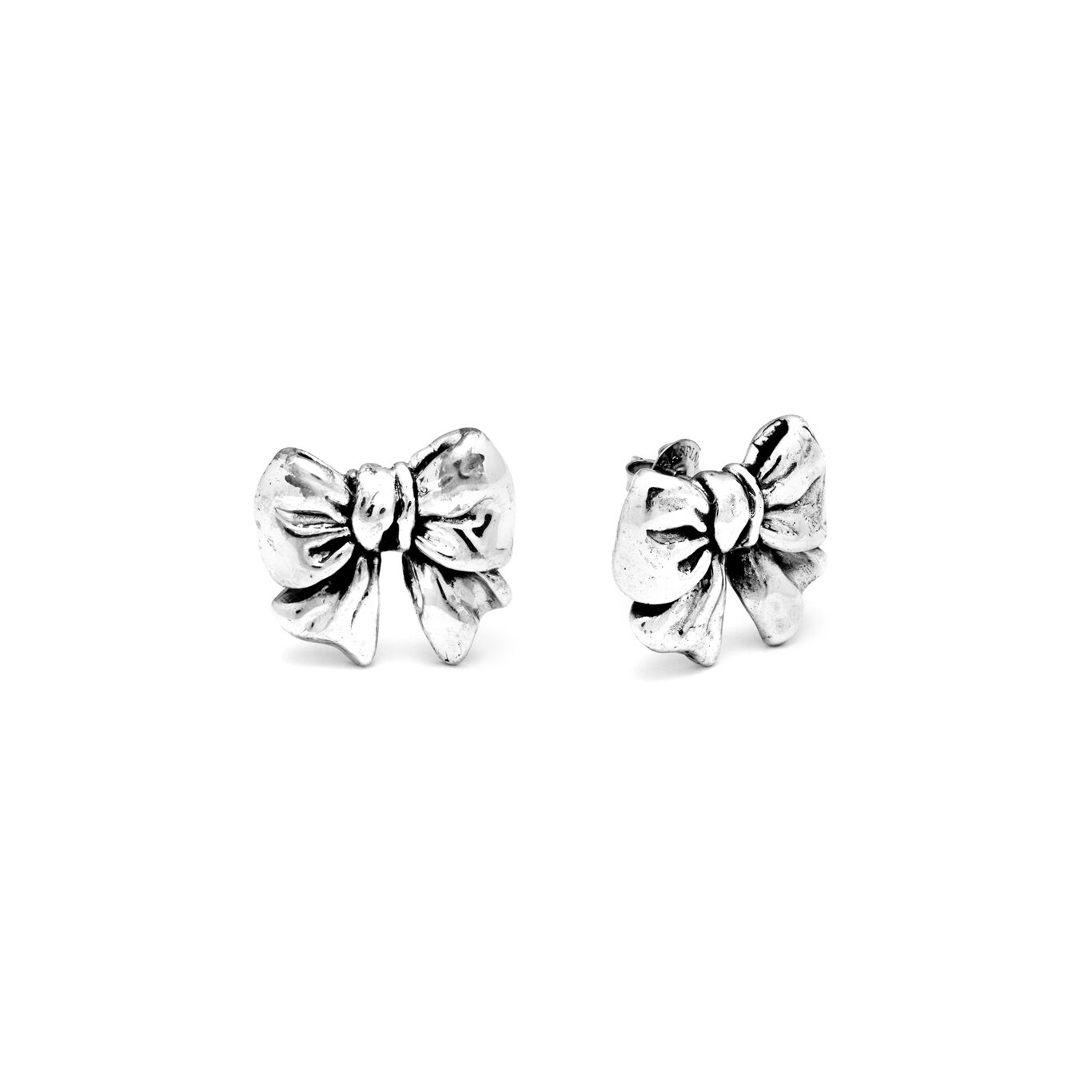 Boucles D'Oreilles N&oelig;ud, Grand Mod&egrave;le, Boucles d'oreilles en argent massif_image number 3_Giovanni Raspini