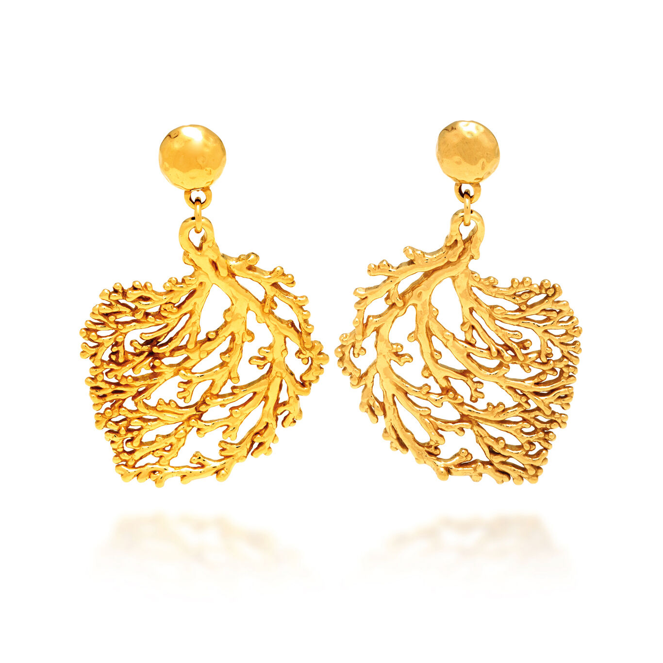 Coral Earrings, Earrings in 18k Gold Plated Sterling Silver_image number 0_Giovanni Raspini