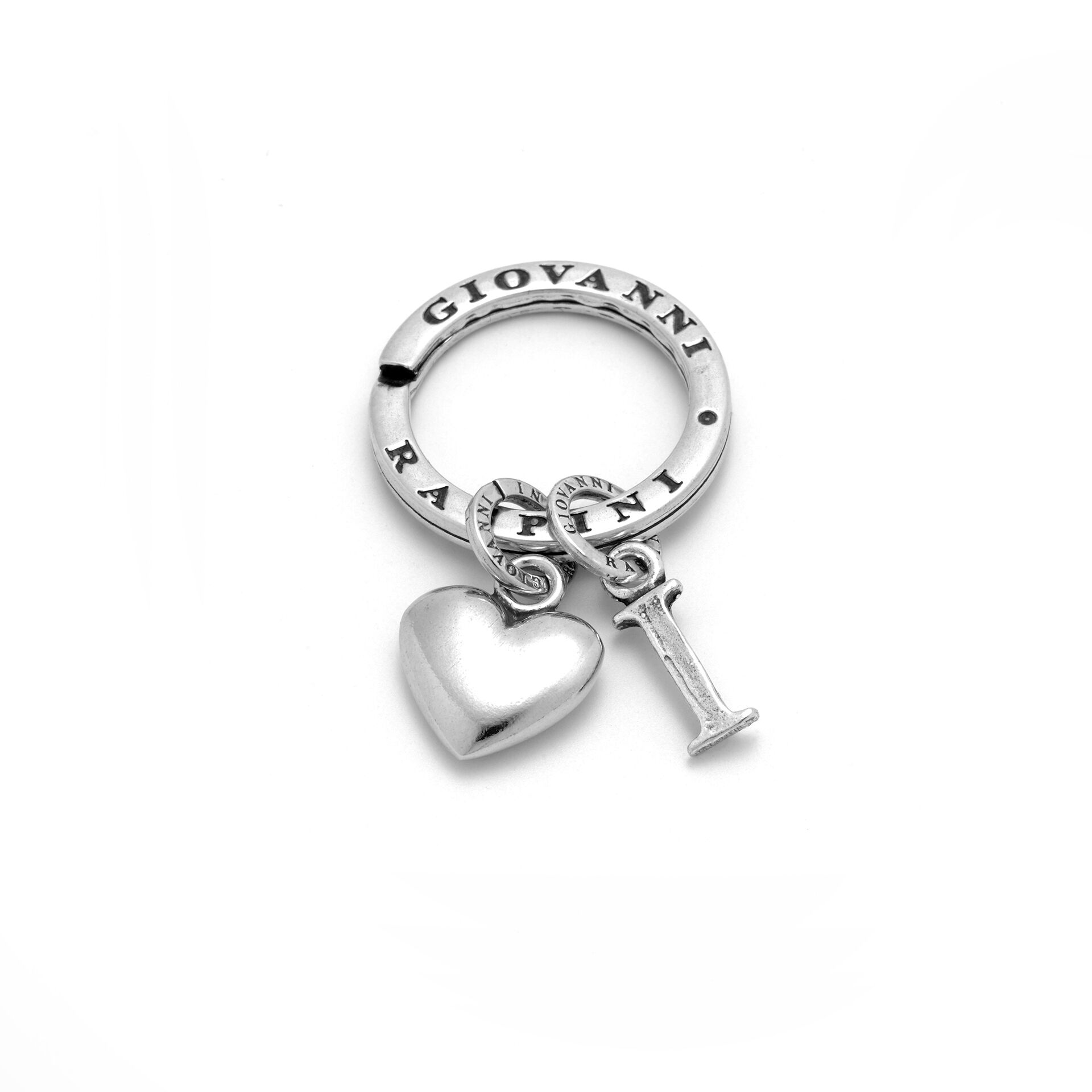 Key Ring with Heart and Letter A image number 0