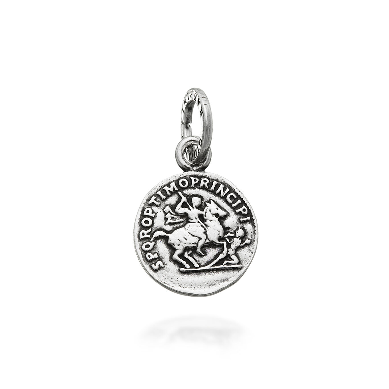 Emperor small Coin Charm, Charm in Sterling Silver_image number 0_Giovanni Raspini
