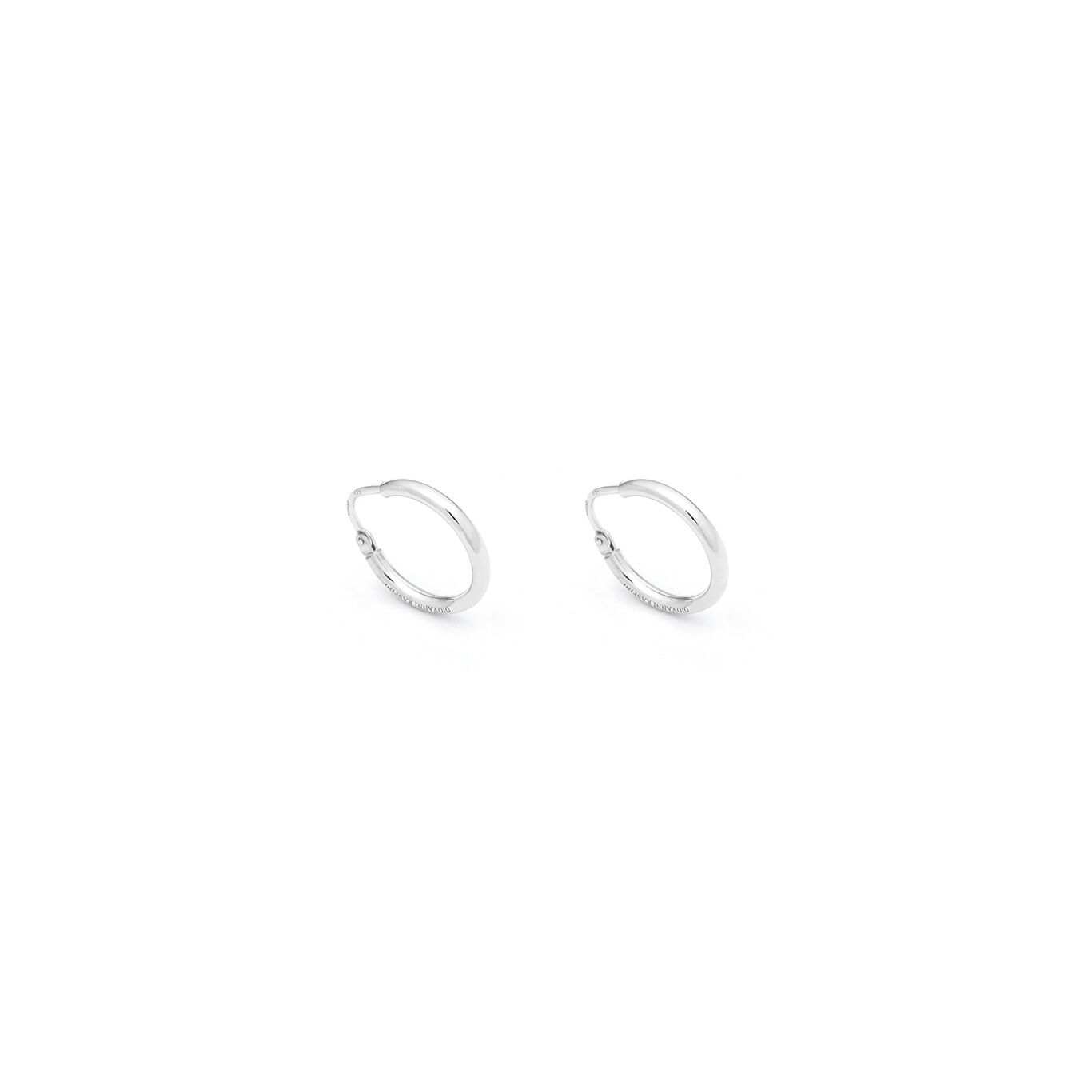 Essential Light Small Earrings, Hoop earrings in Sterling Silver_image number 0_Giovanni Raspini