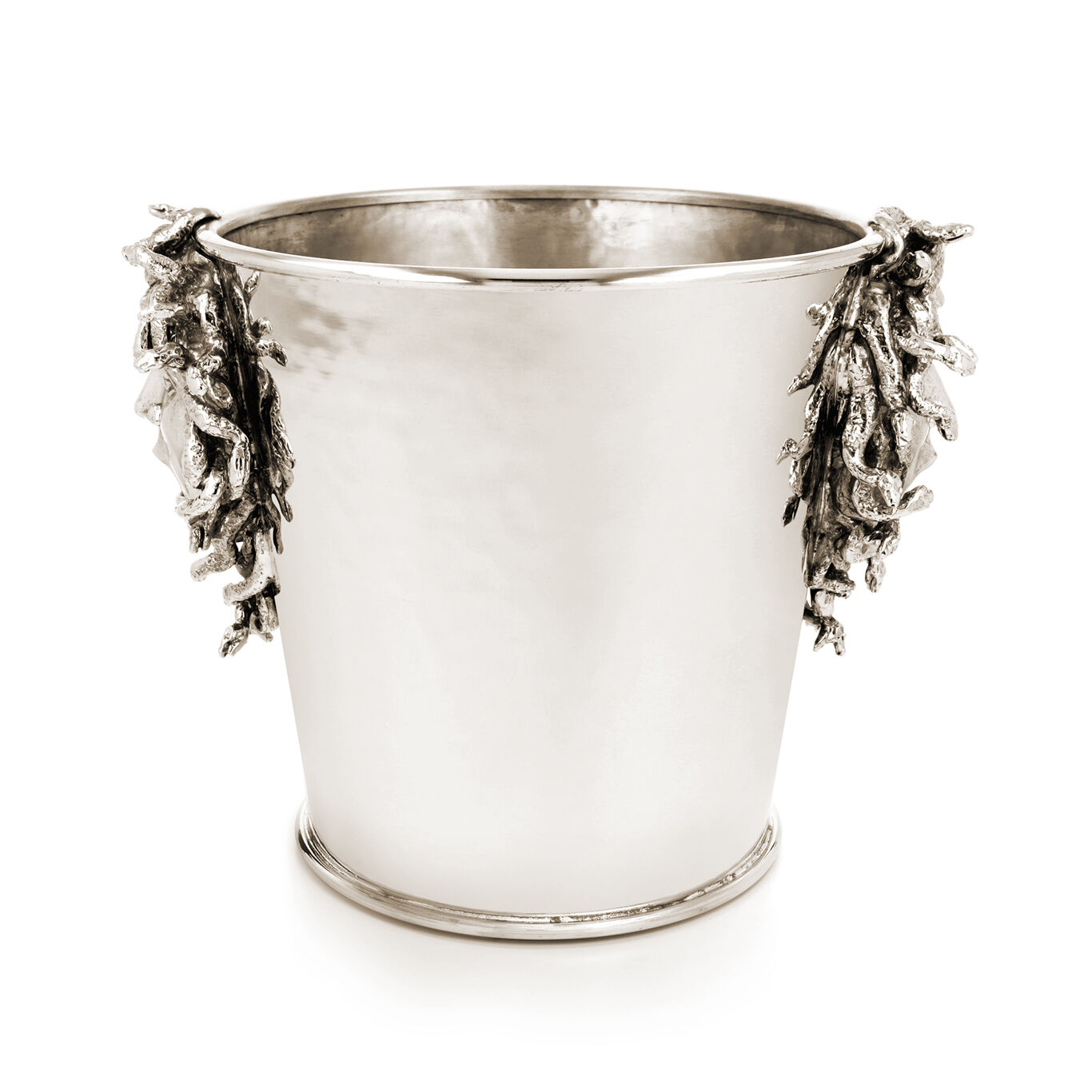 Secchio Champagne Medusa, Secchio champagne in bronzobianco_image number 2_Giovanni Raspini