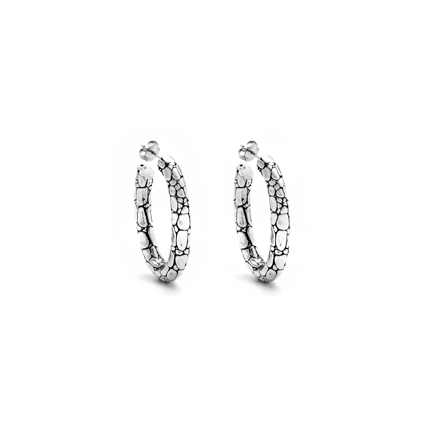 Pendientes Ovalados Cocodrilo Grandes