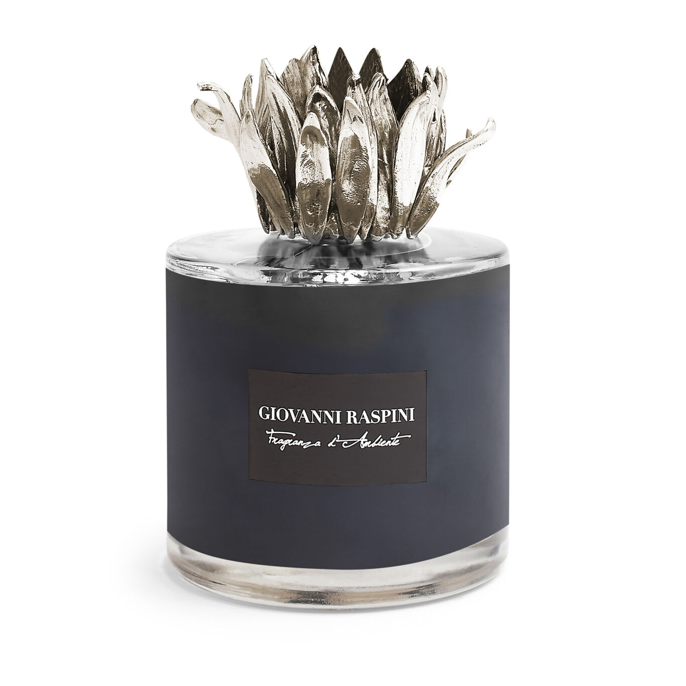 Diffuseur Fleur De Lotus, Parfum d&rsquo;int&eacute;rieur Nero Divino avec d&eacute;coration en bronzobianco_image number 0_Giovanni Raspini