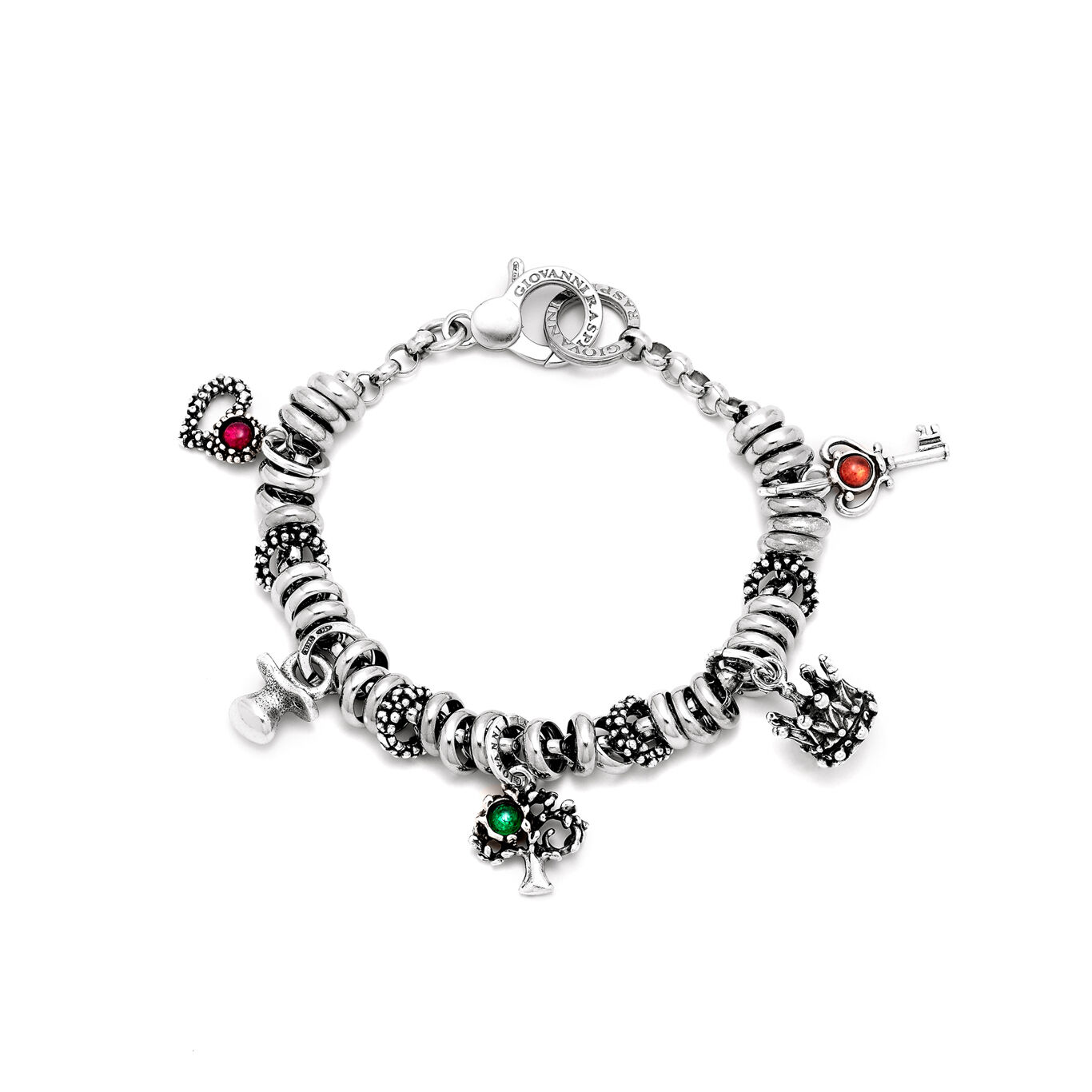 Mum Color Bracelet, Bracelet in Sterling Silver and siamite_image number 0_Giovanni Raspini