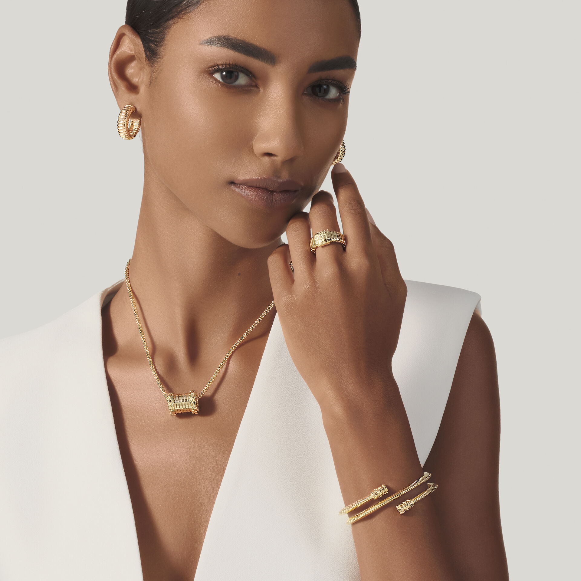 Bracciale Tubogas Croco Doppio Piccolo image number 2