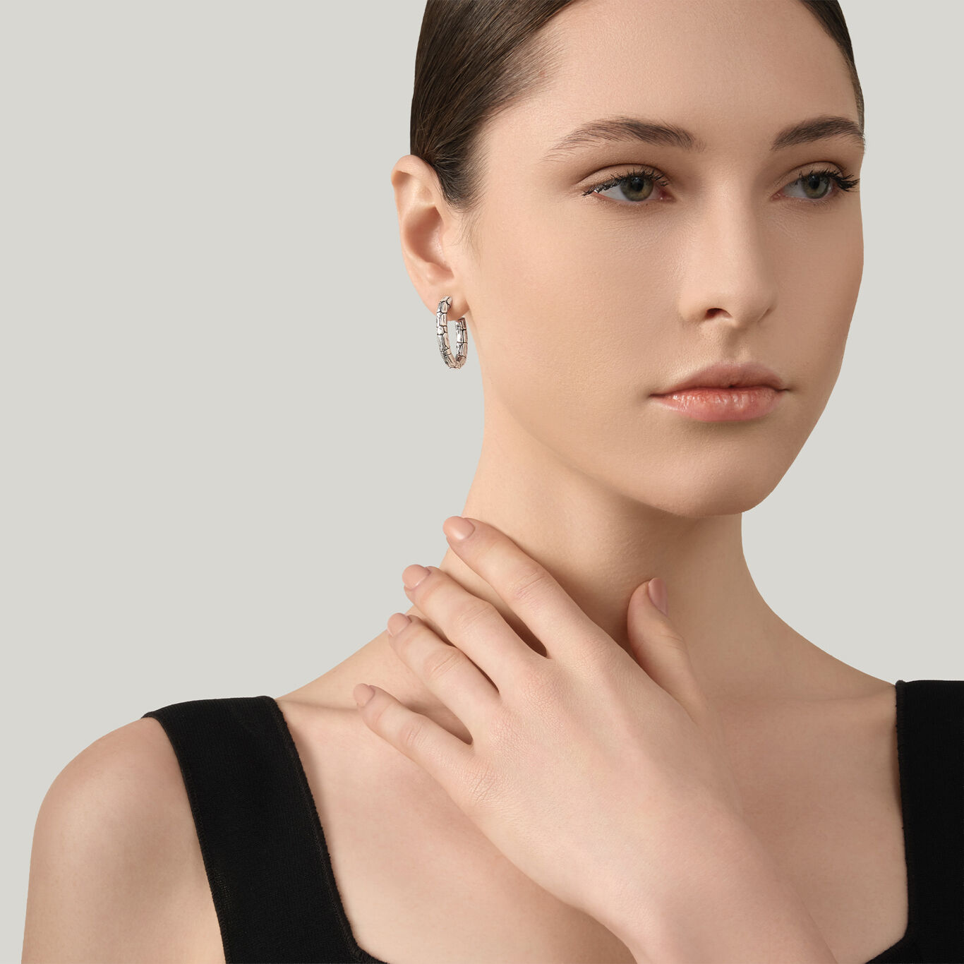 Croco Oval Earrings
