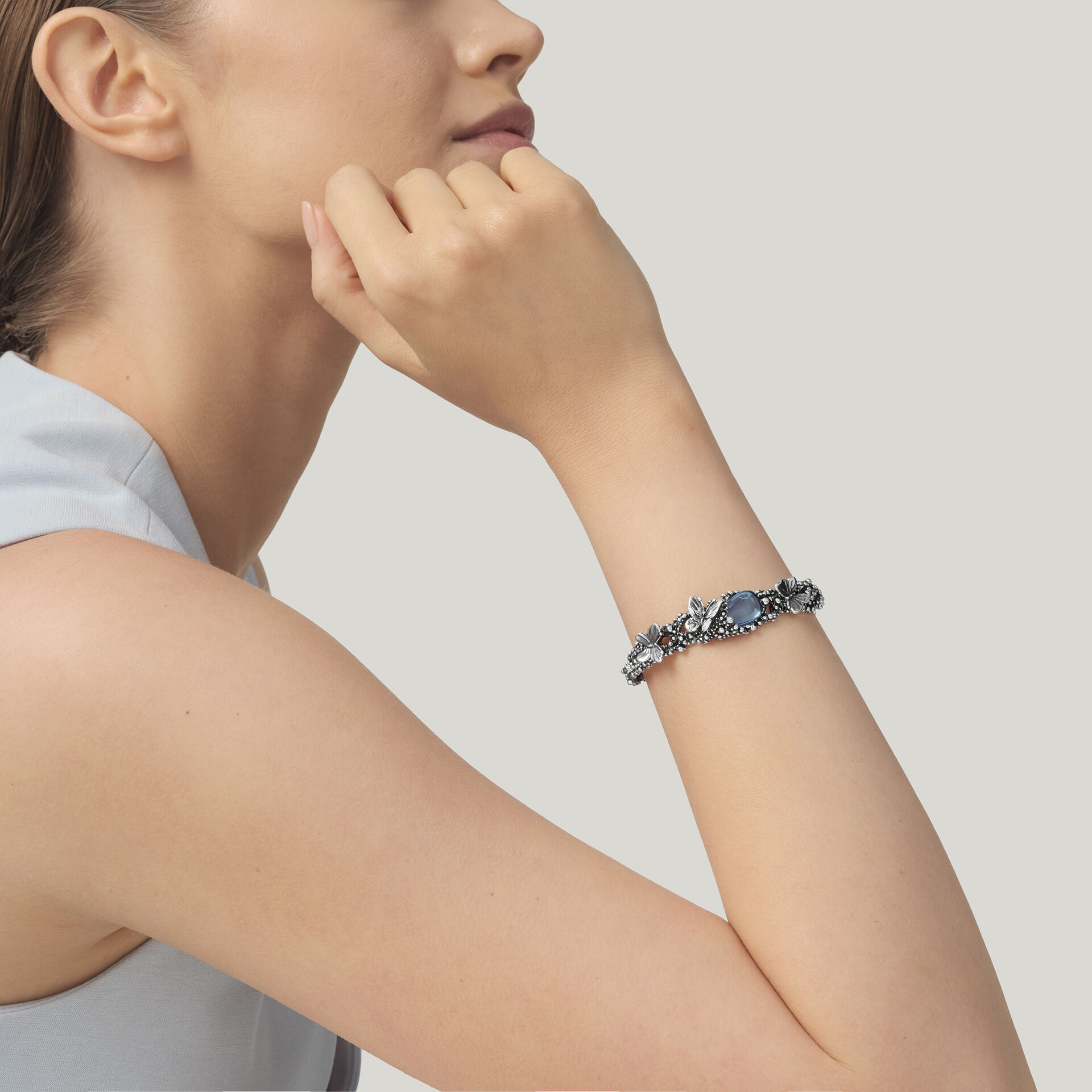 Blue Butterfly Bracelet image number 1