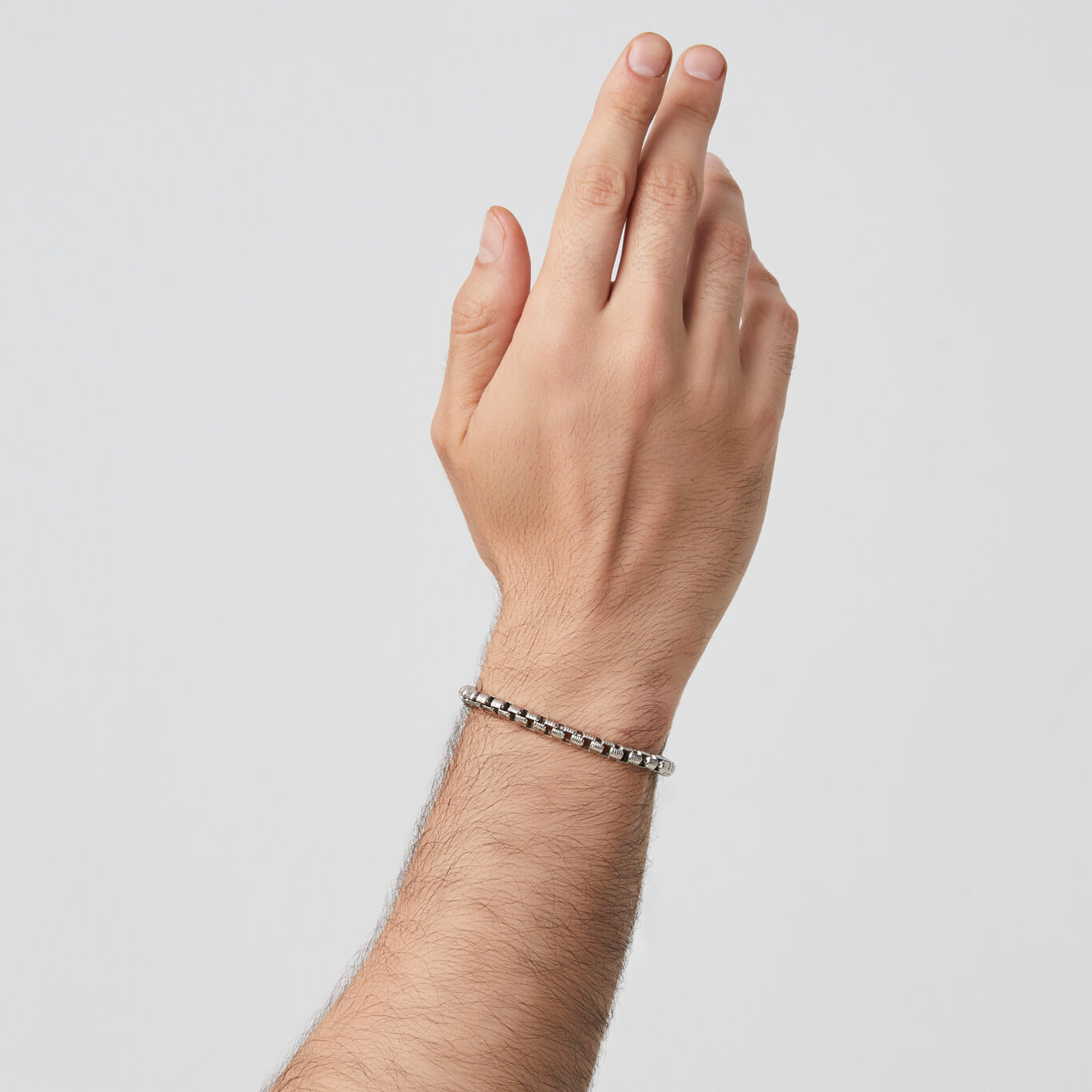 Striped Box Chain Bracelet