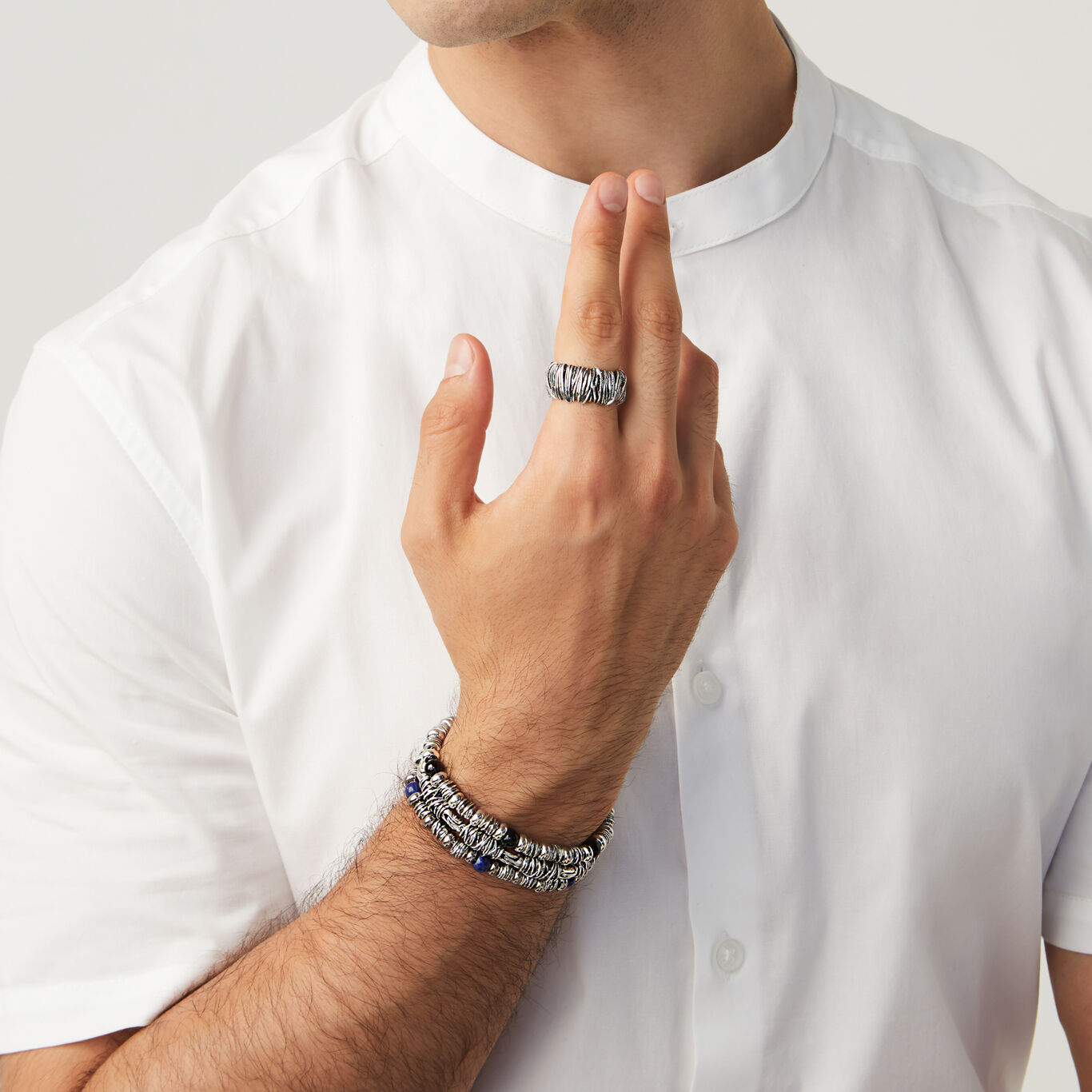 Bond Ring, Ring in Sterling Silver_image number 2_Giovanni Raspini