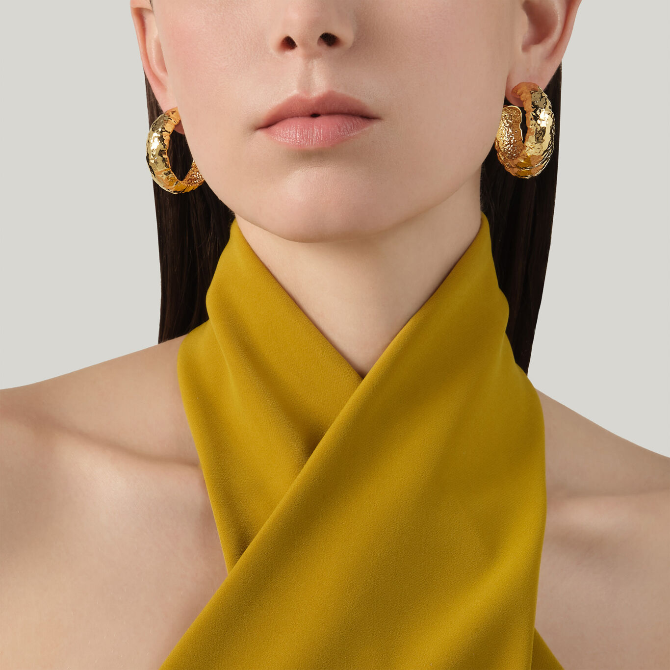 Sand Large Hoop Earrings