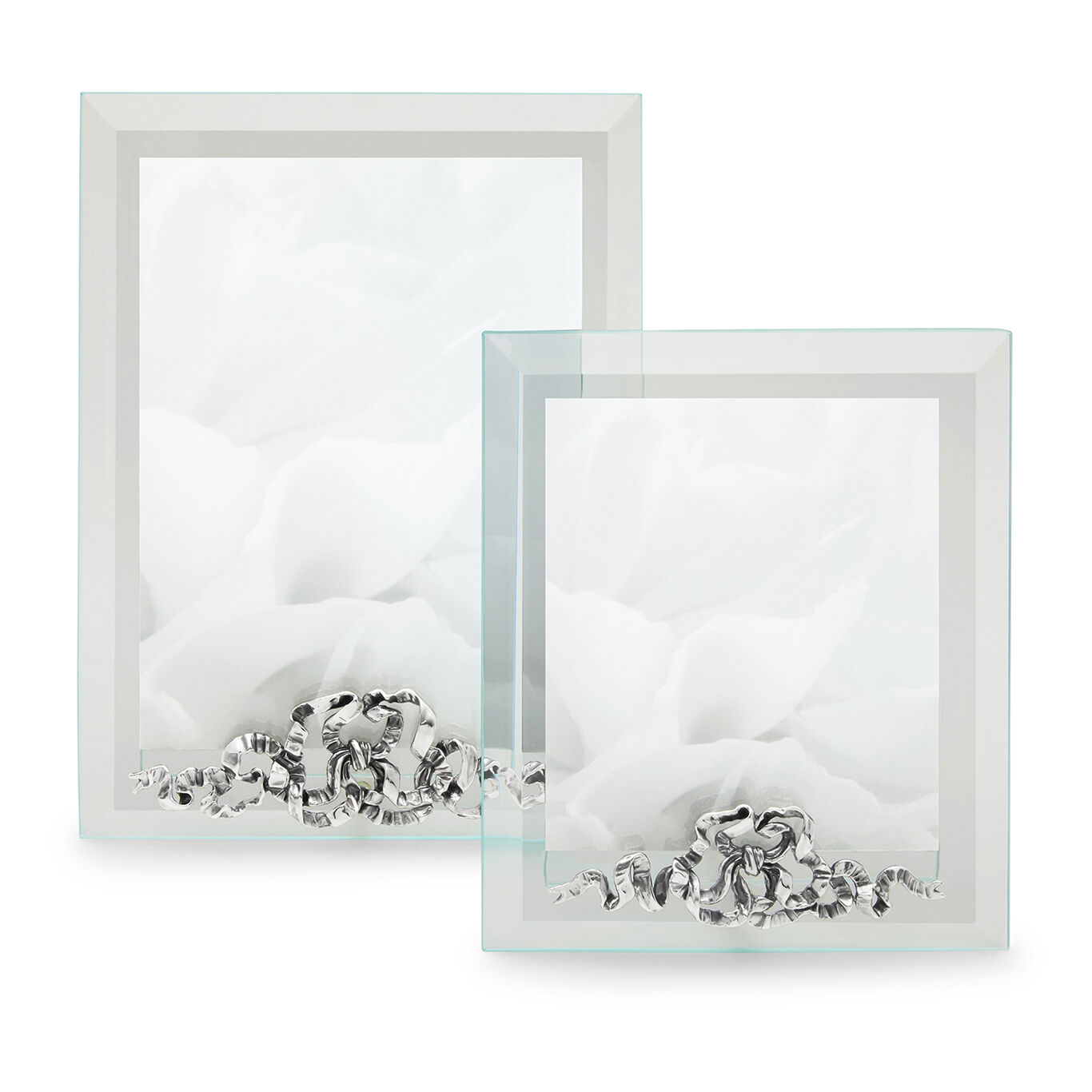 Bow Large Light Frame, Bevelled glass and silver frame_image number 4_Giovanni Raspini