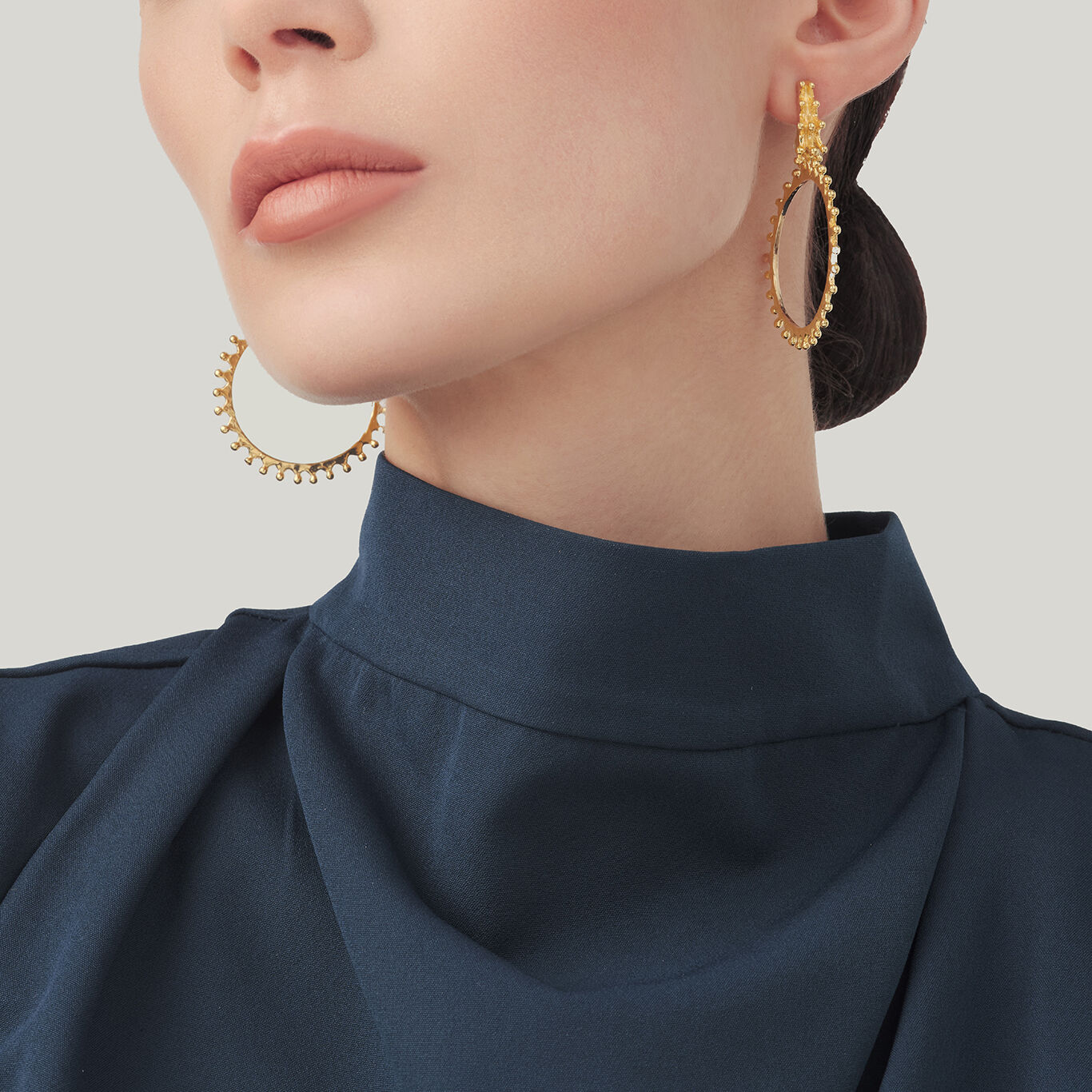 Joker Earrings, Earrings in gold-plated Sterling Silver_image number 1_Giovanni Raspini