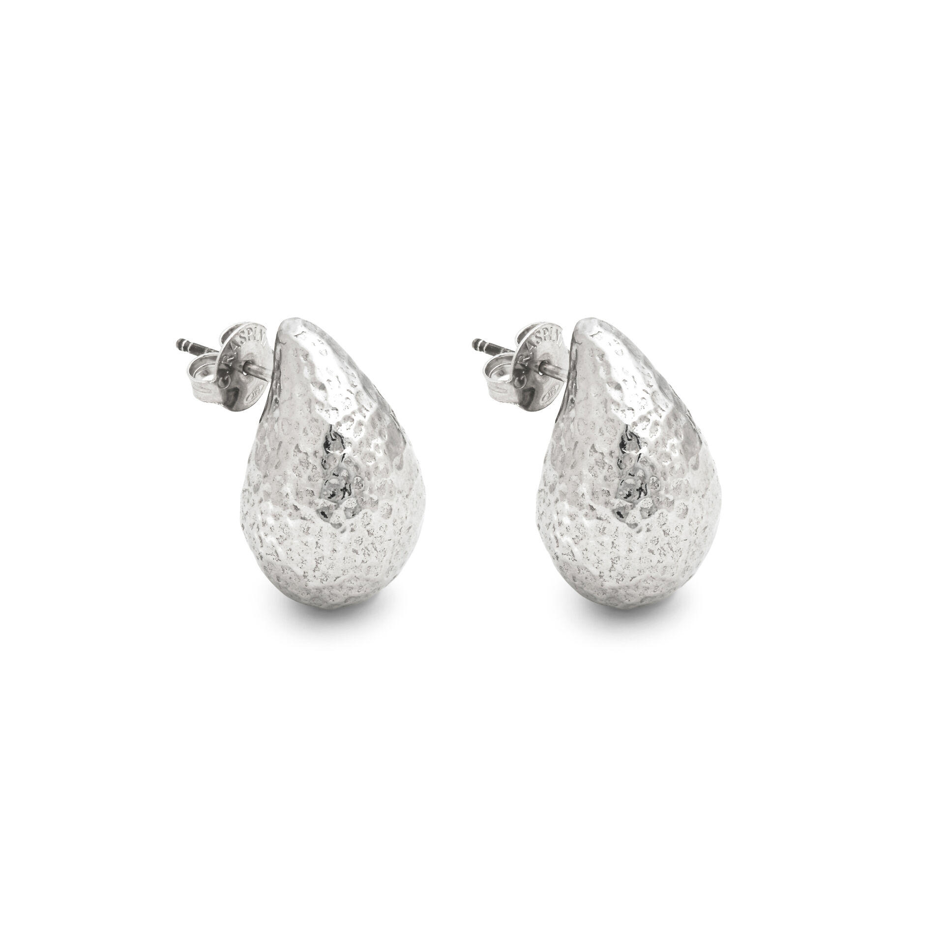 Hammered Droplet Earrings image number 0
