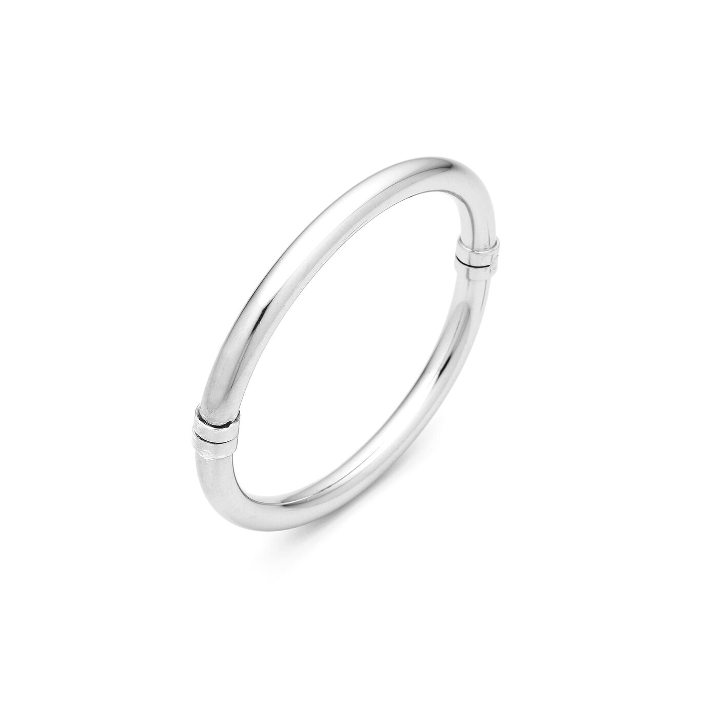 Silk Small Bangle, Bangle in Sterling Silver_image number 0_Giovanni Raspini