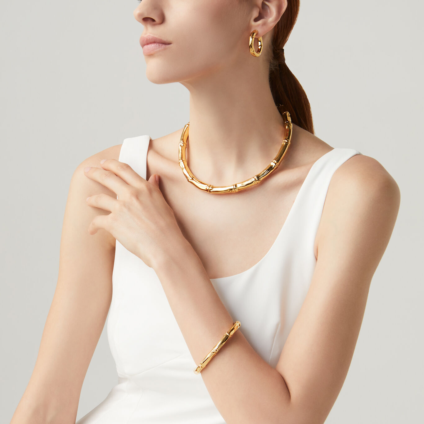 Collana Bamb&ugrave; Cm 44, Collana in Argento placcato oro 18 kt_image number 2_Giovanni Raspini