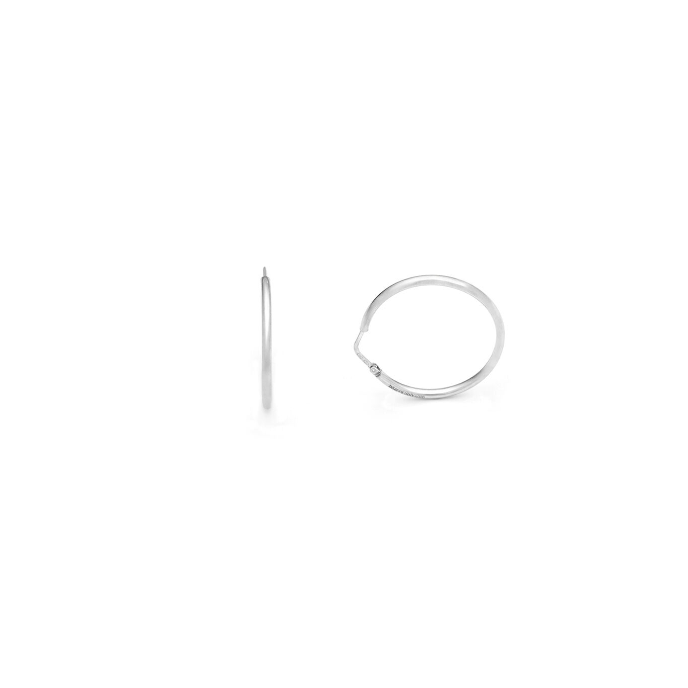 Essential Big Earrings, Hoop earrings in Sterling Silver_image number 2_Giovanni Raspini