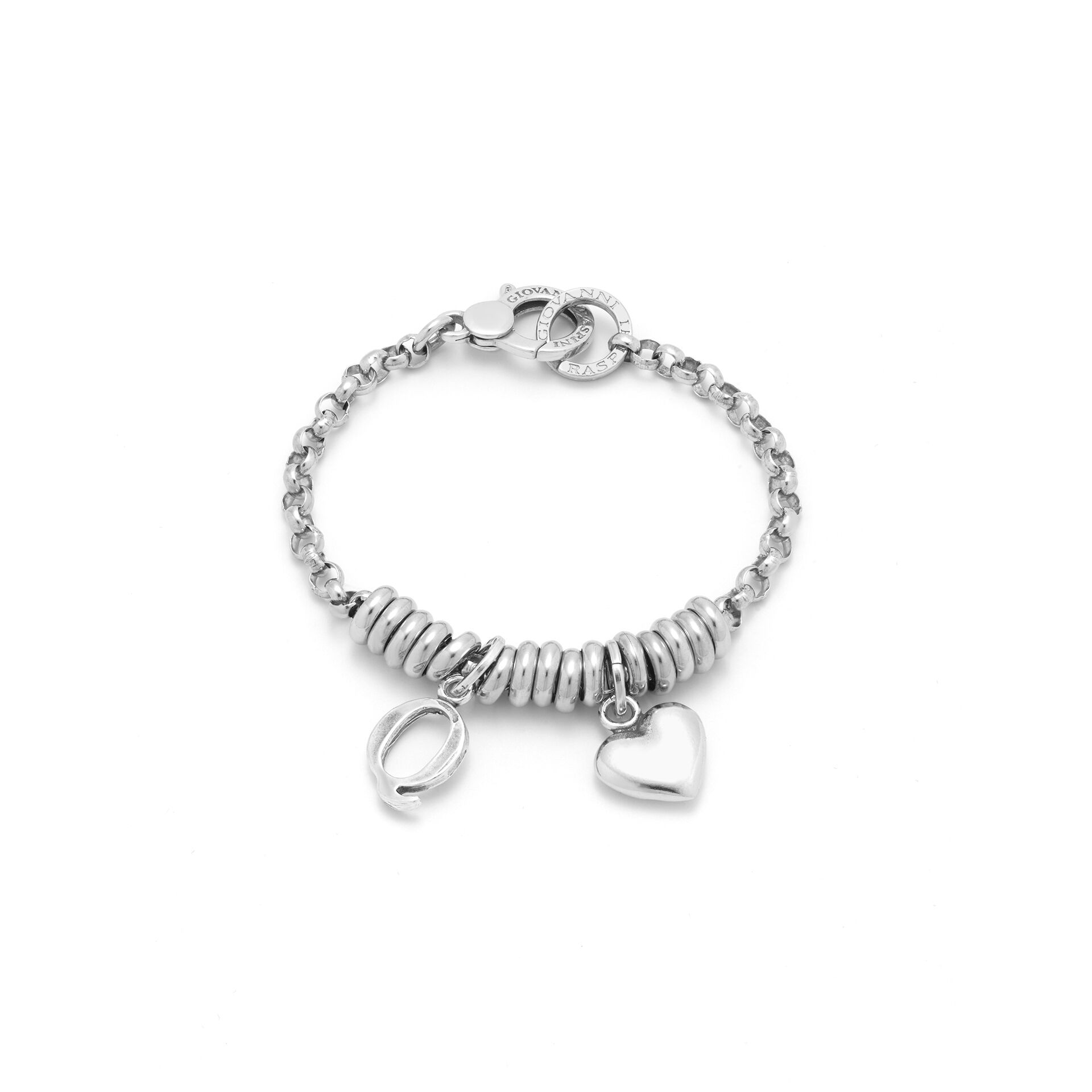 Bracelet with Heart and Letter Q image number 0