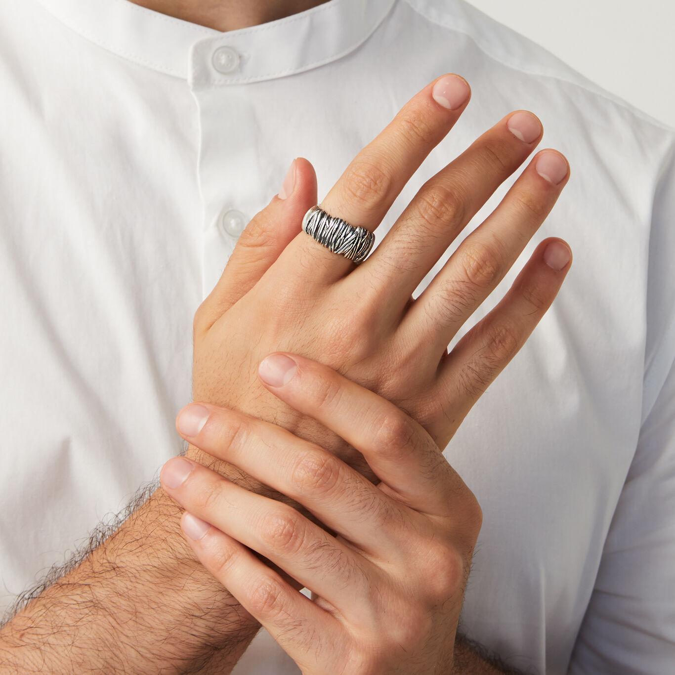 Bond Ring, Ring in Sterling Silver_image number 1_Giovanni Raspini