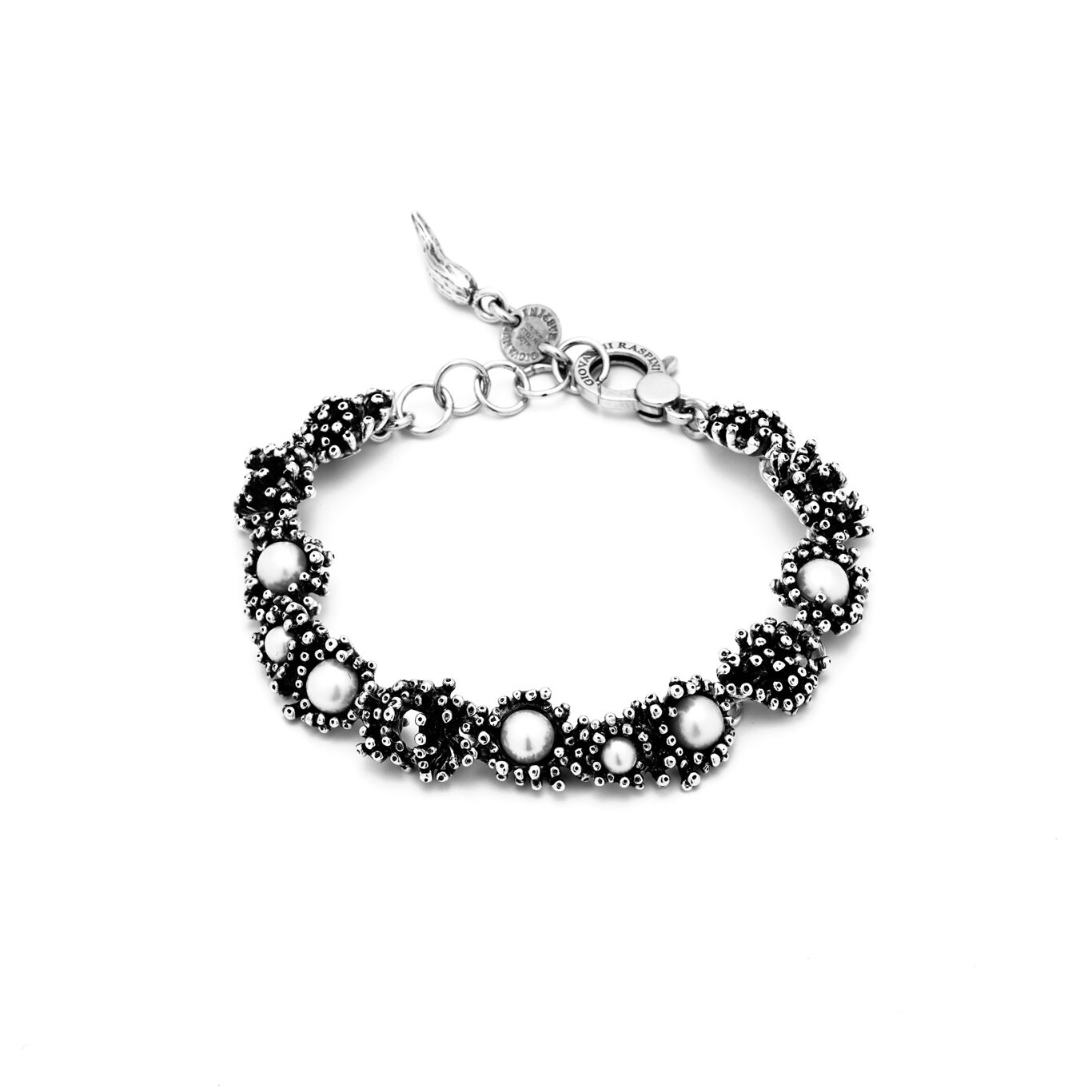 Anemone Small Bracelet, Bracelet in Sterling Silver and natural pearls_image number 0_Giovanni Raspini