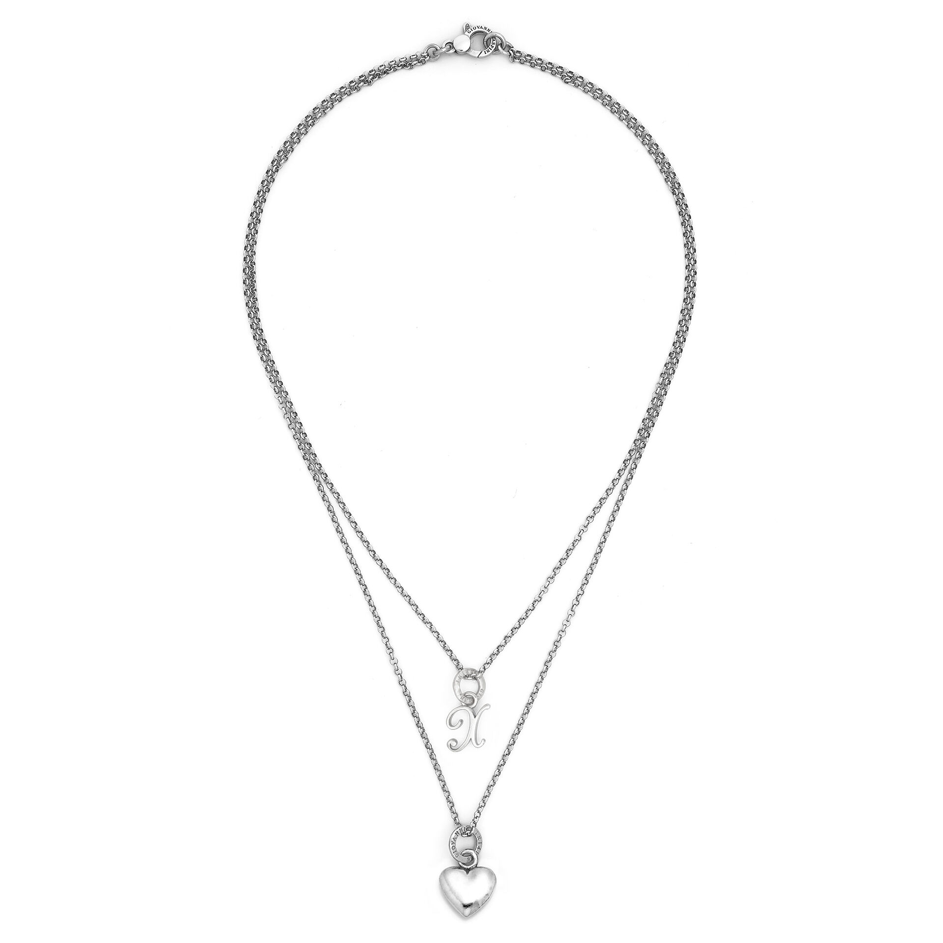 Heart and Letter Necklace image number 1