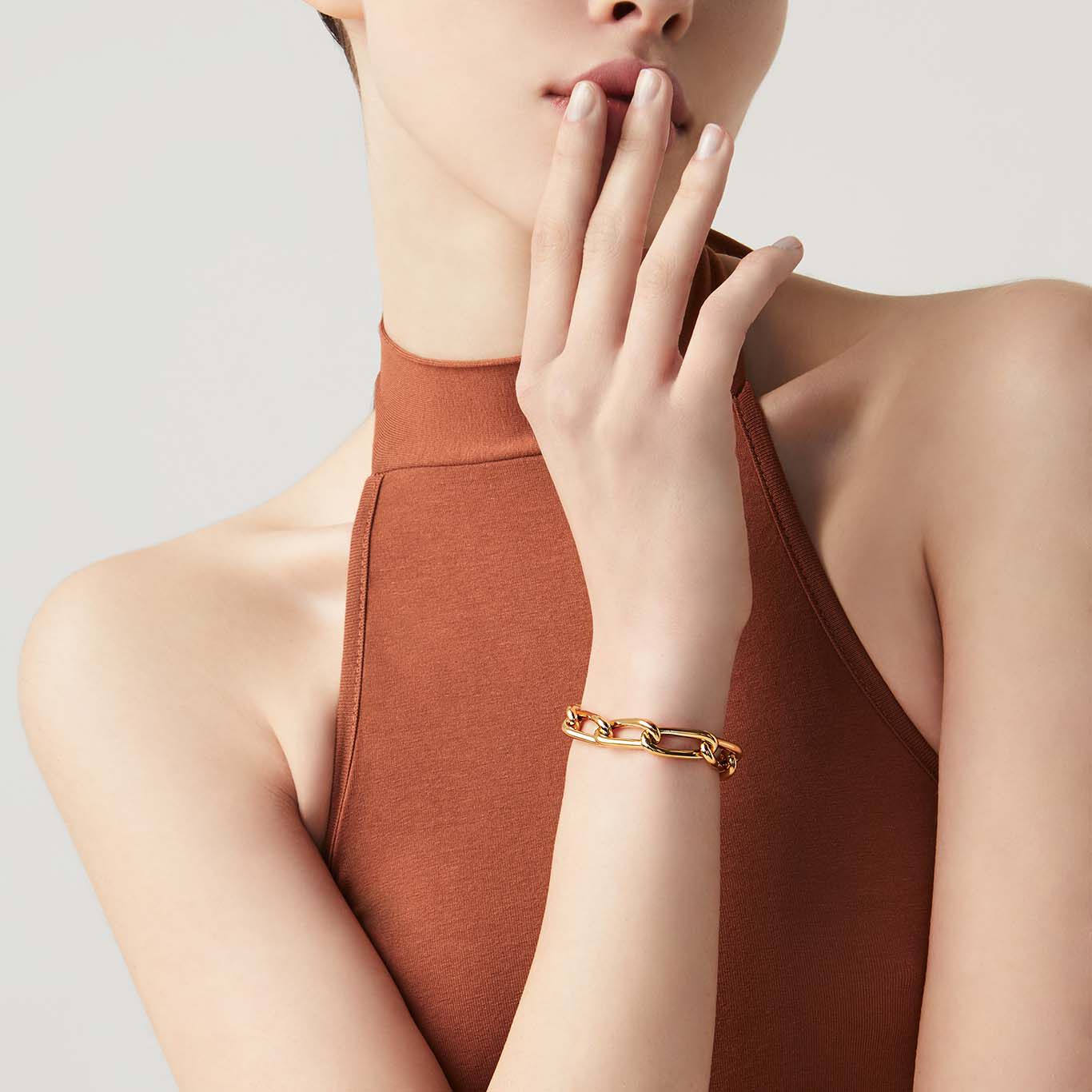 Jazz Bracelet, Bracelet in gold-plated Sterling Silver_image number 1_Giovanni Raspini