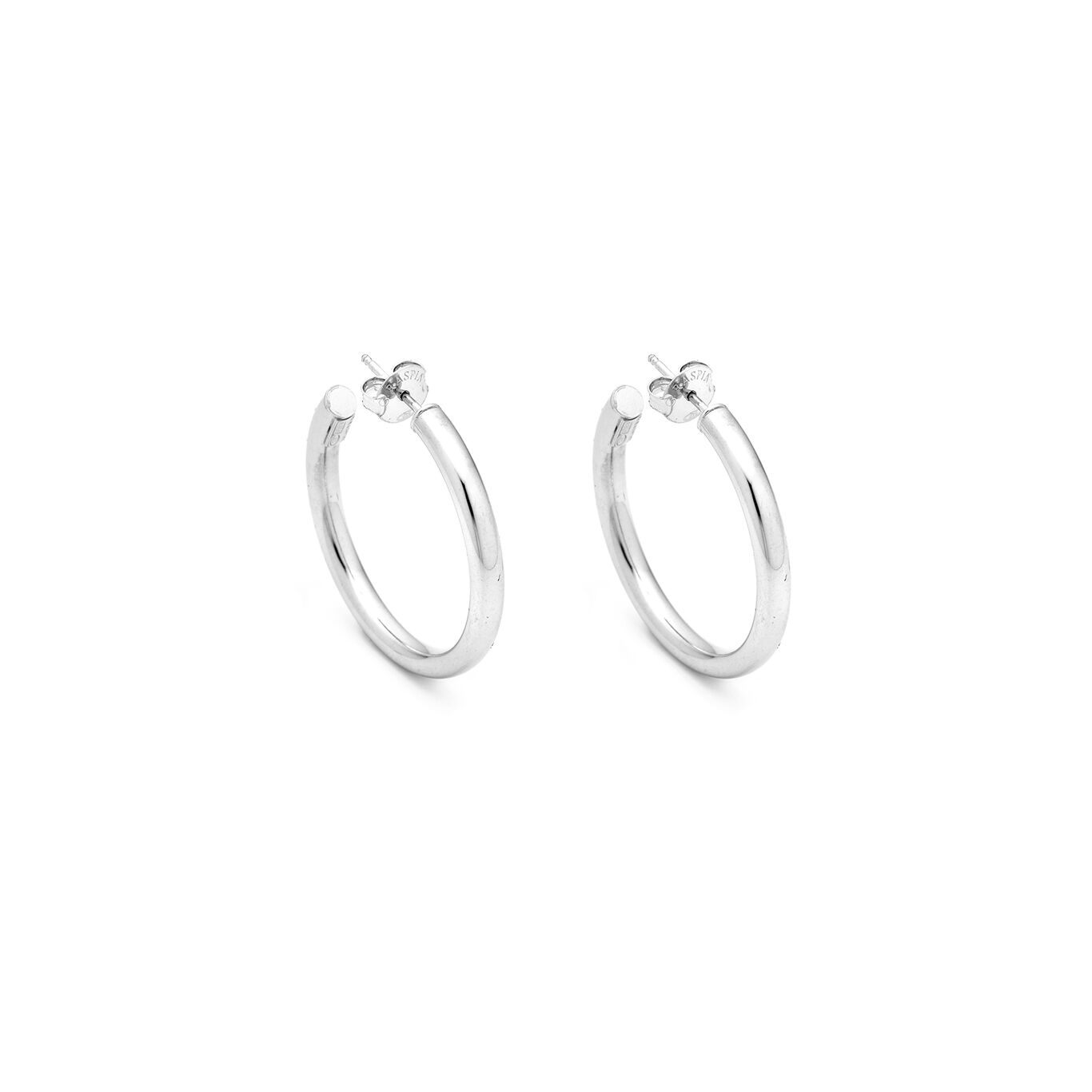 Silk Small Earrings, Hoop Earrings in Sterling Silver_image number 0_Giovanni Raspini