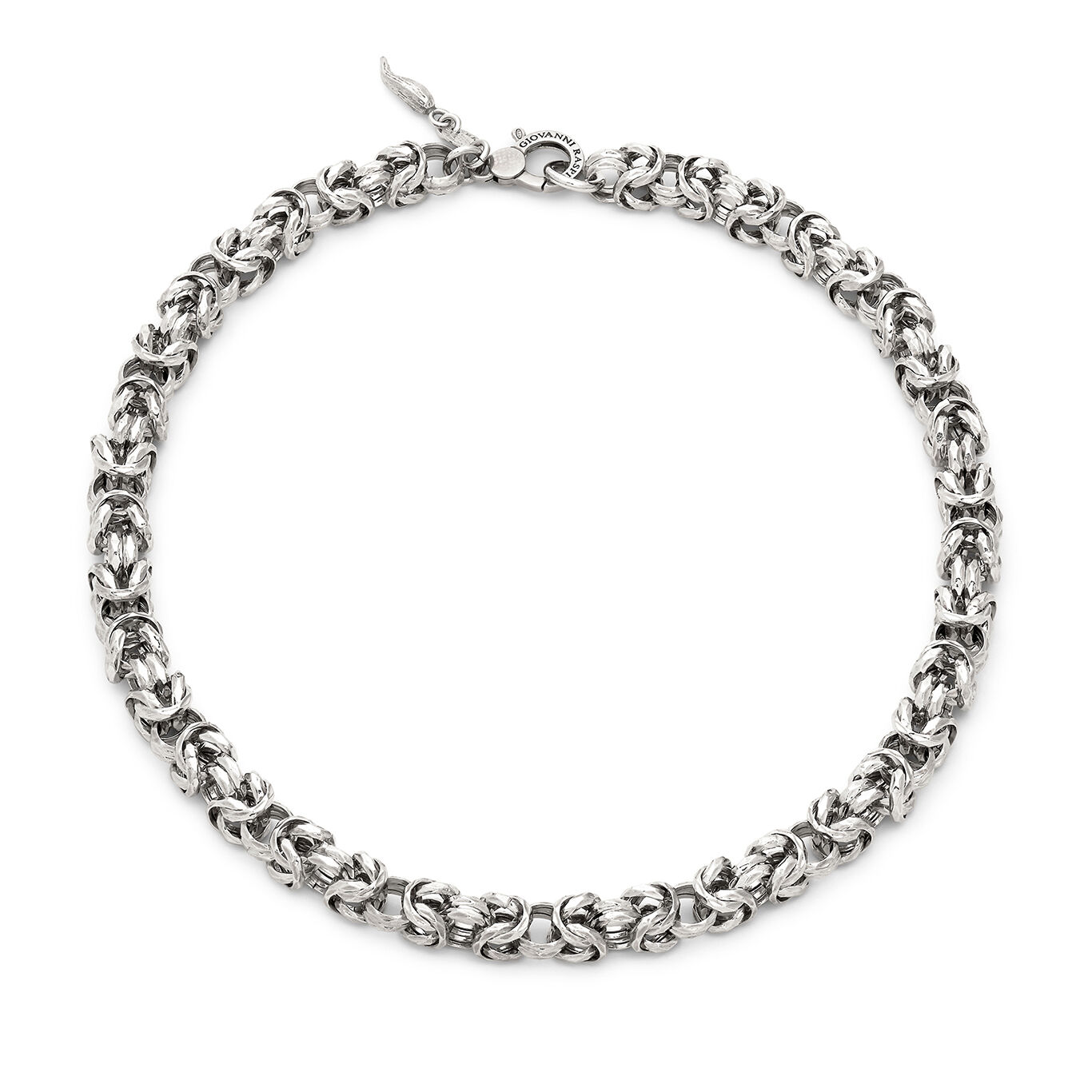 Collier Lumière Maille Byzantine, Collier en argent massif_image number 0_Giovanni Raspini