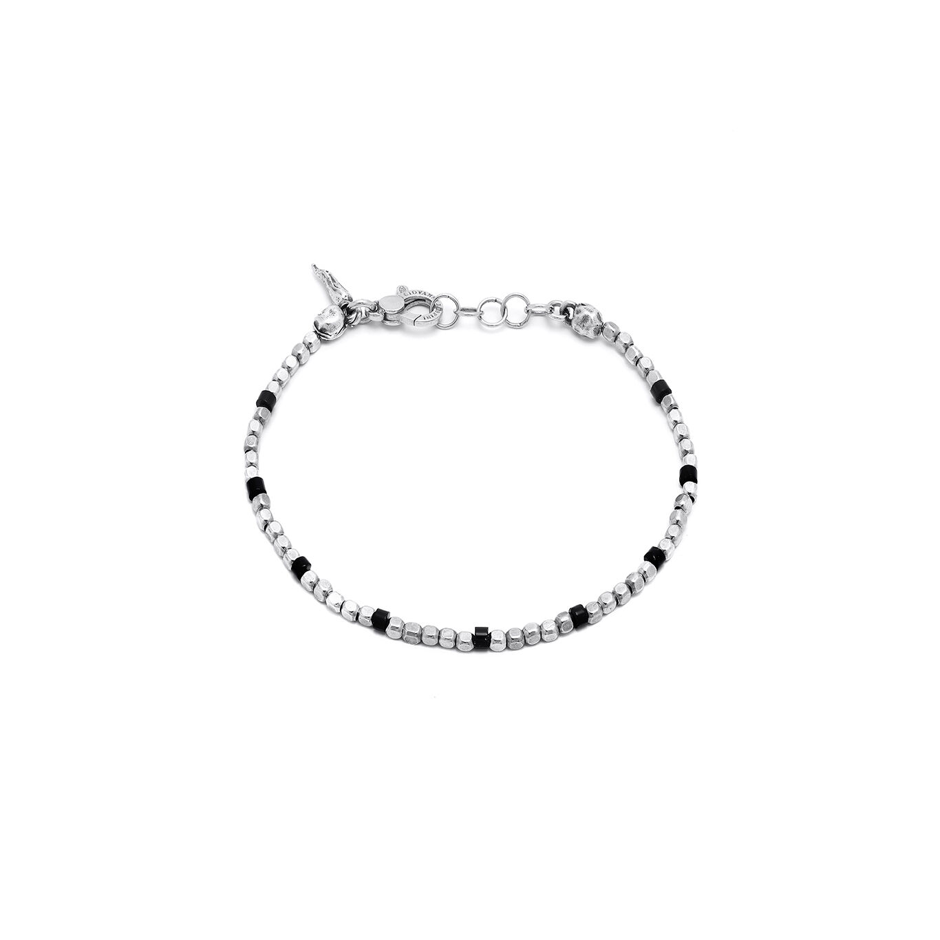 Cubes And Onyx Bracelet