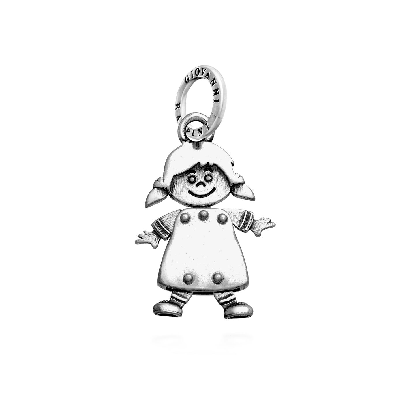 Girl Charm, Charm in Sterling Silver_image number 0_Giovanni Raspini