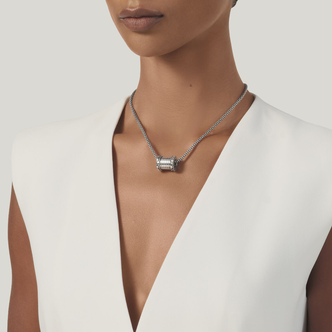 Croco Tubogas Small Necklace