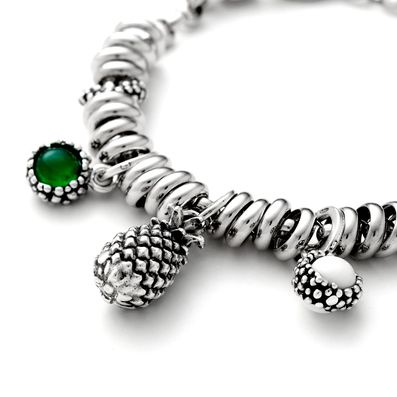 Pineapple Charm, Charm in Sterling Silver_image number 2_Giovanni Raspini