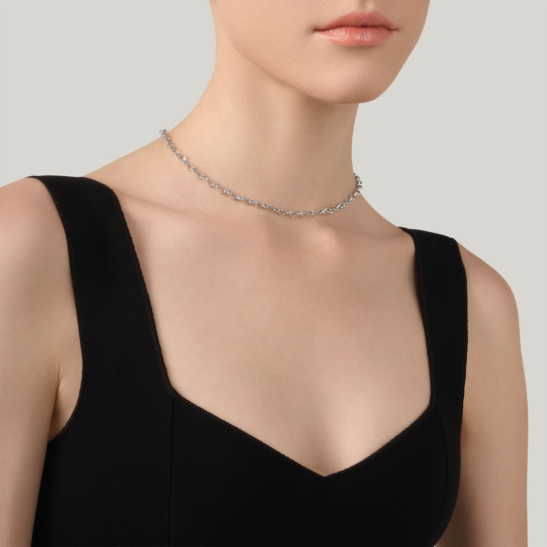 Hearts Chain Necklace image number 1